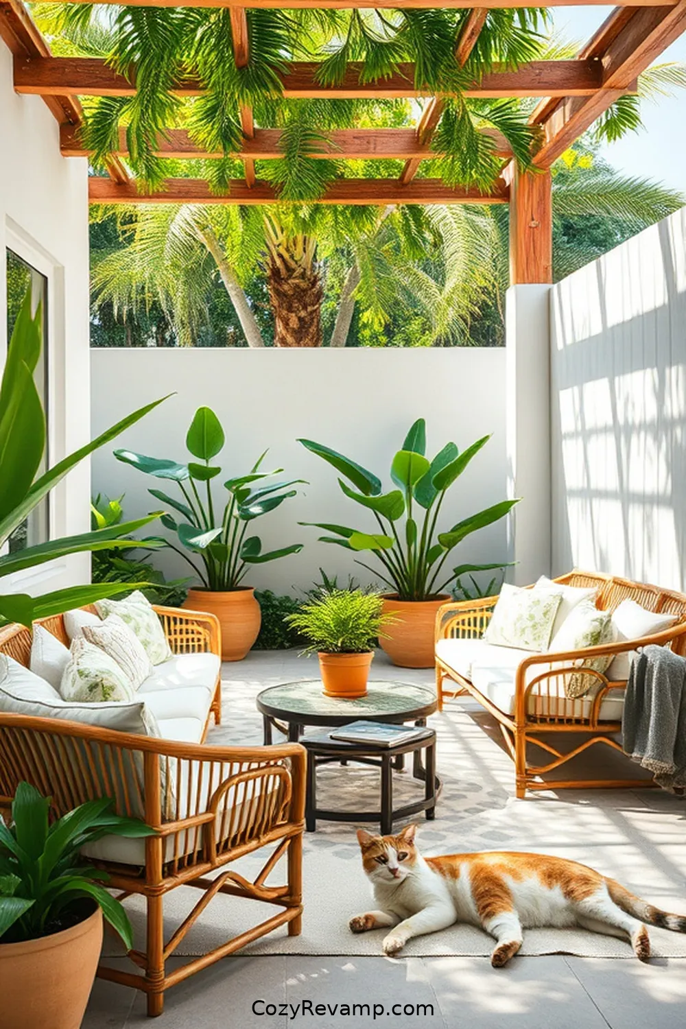 21 Essential Elements of Mid-Century Modern Outdoor Patios With Bamboo Material 2 The Essence of Mid-Century Modern Design for 21 Essential Elements of Mid-Century Modern Outdoor Patios With Bamboo Material