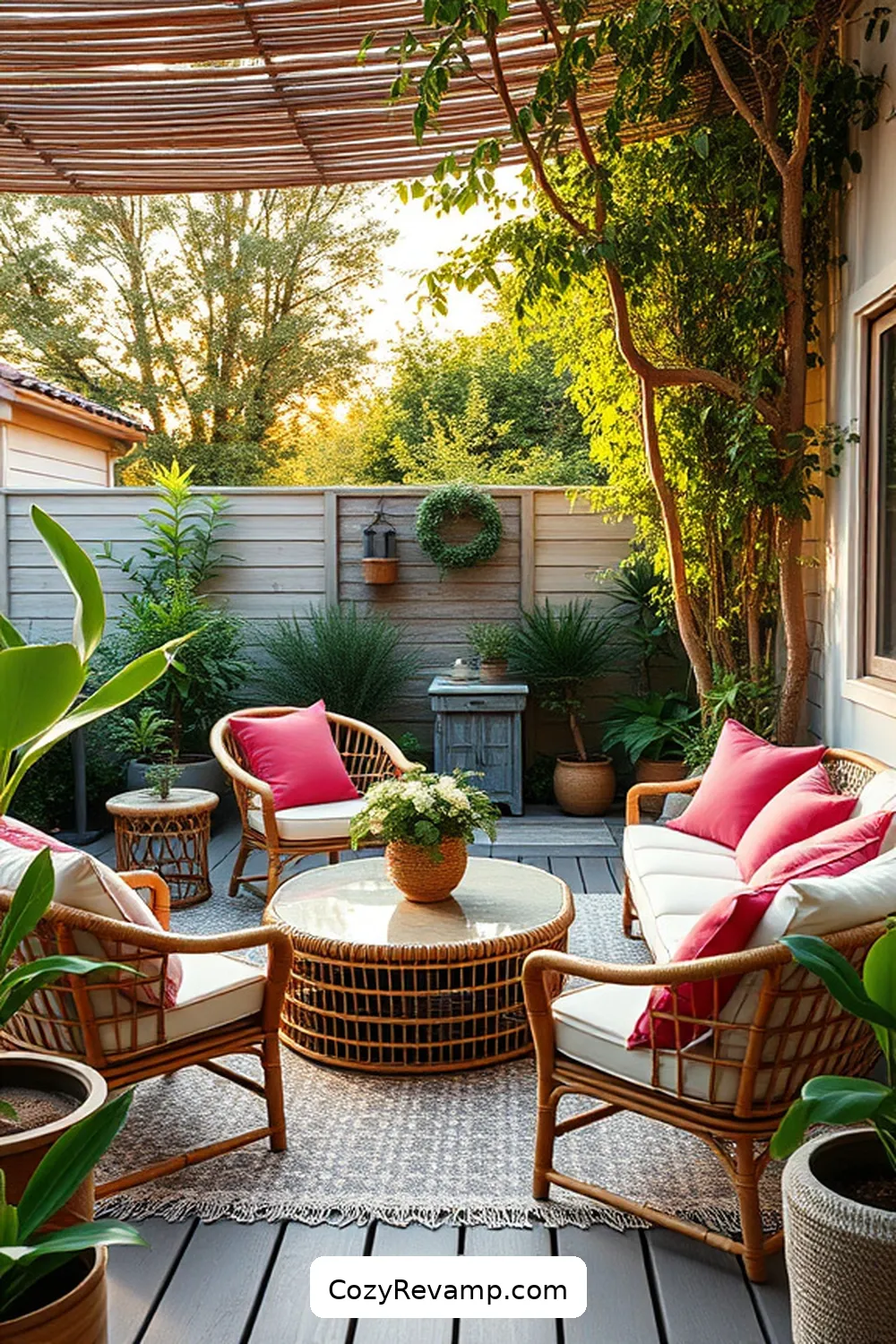 21 Essential Elements of Scandinavian Outdoor Patios With Bamboo Material 6 Cozy Textiles and Cushions for 21 Essential Elements of Scandinavian Outdoor Patios With Bamboo Material