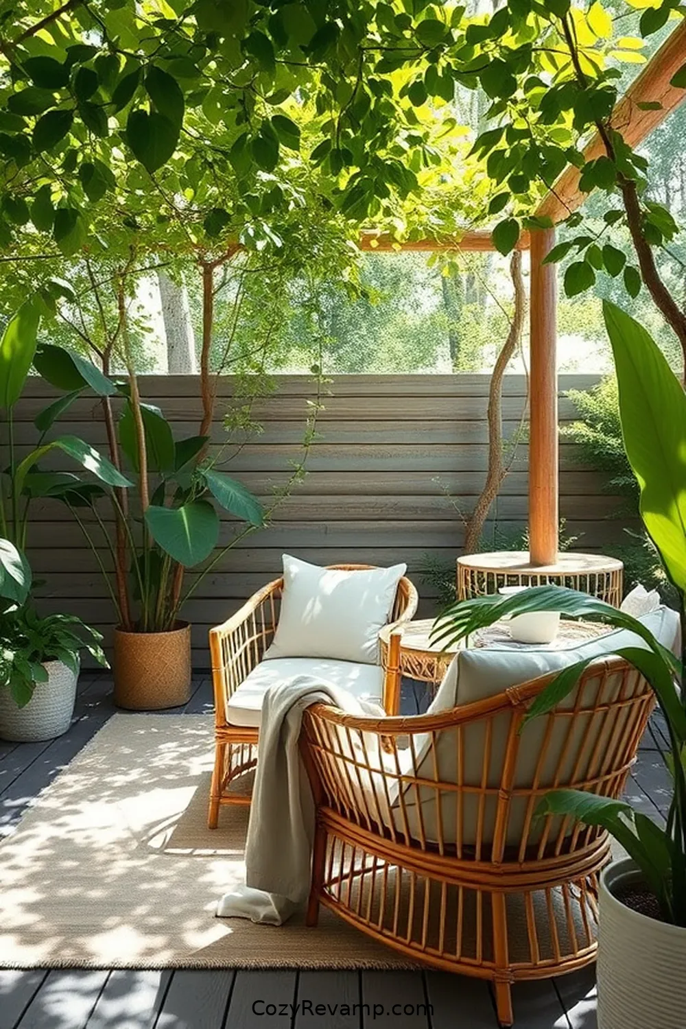 21 Essential Elements of Scandinavian Outdoor Patios With Bamboo Material 8 Incorporating Greenery for 21 Essential Elements of Scandinavian Outdoor Patios With Bamboo Material