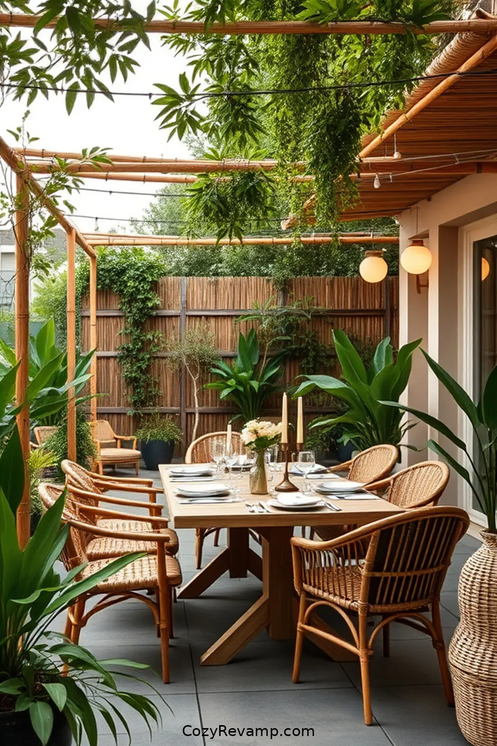 21 Essential Elements of Scandinavian Outdoor Patios With Bamboo Material 21 Inviting Dining Areas for 21 Essential Elements of Scandinavian Outdoor Patios With Bamboo Material