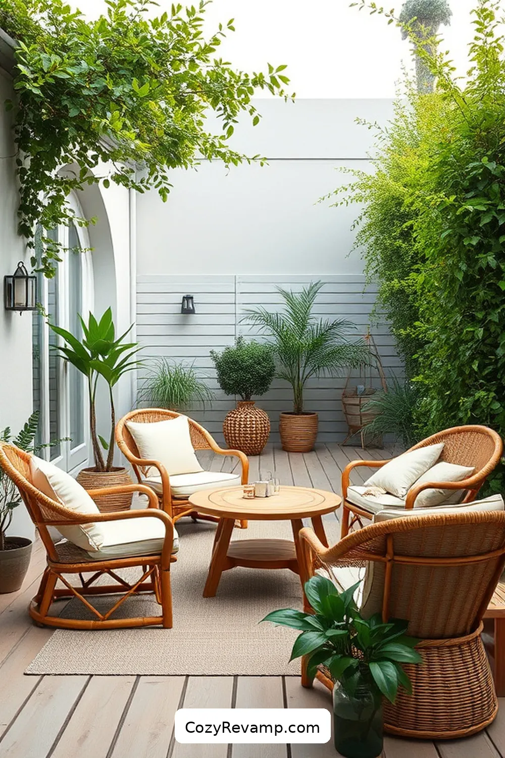 21 Essential Elements of Scandinavian Outdoor Patios With Bamboo Material 3 Natural Color Palettes for 21 Essential Elements of Scandinavian Outdoor Patios With Bamboo Material