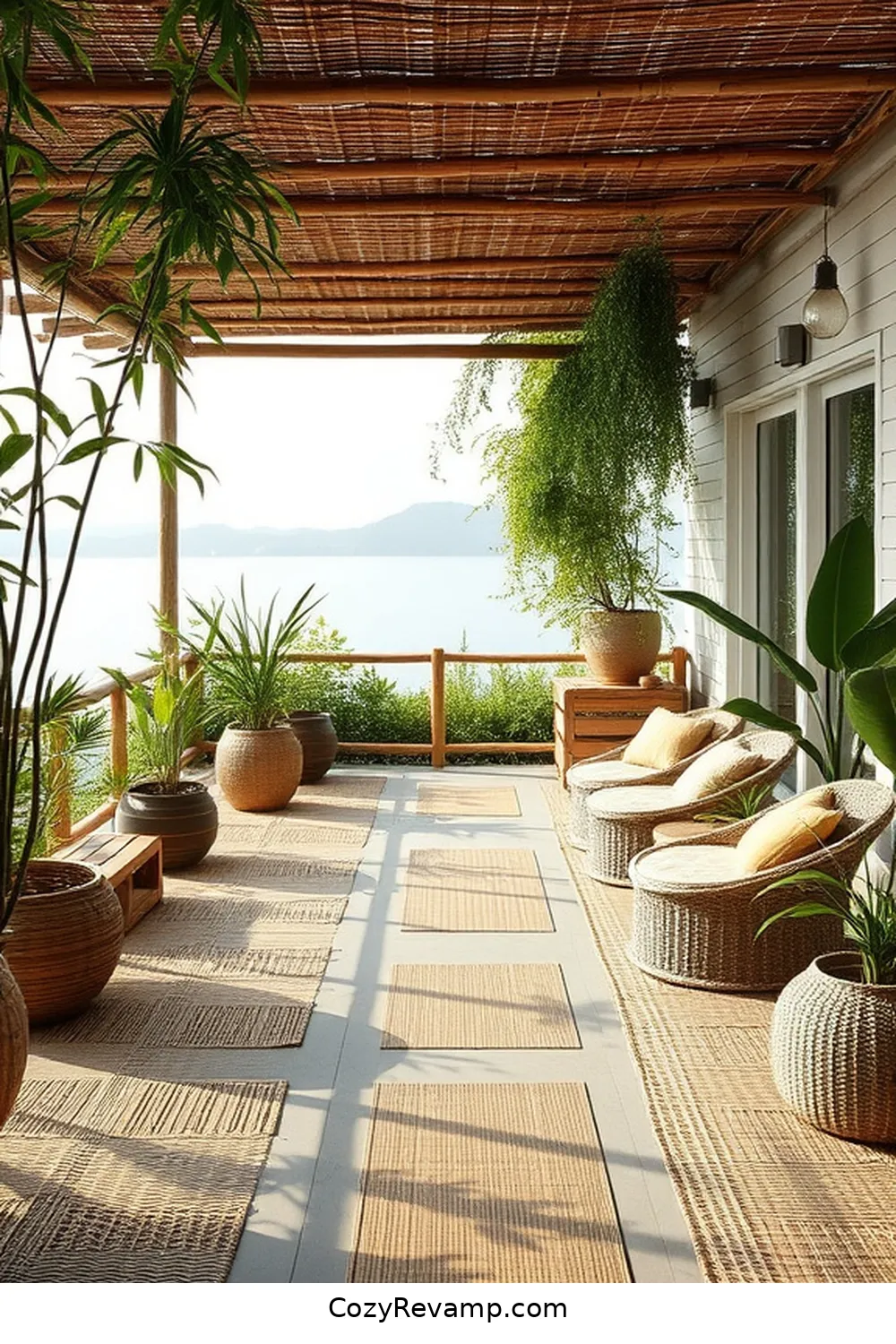 21 Essential Elements of Scandinavian Outdoor Patios With Bamboo Material 11 Textured Surfaces for 21 Essential Elements of Scandinavian Outdoor Patios With Bamboo Material