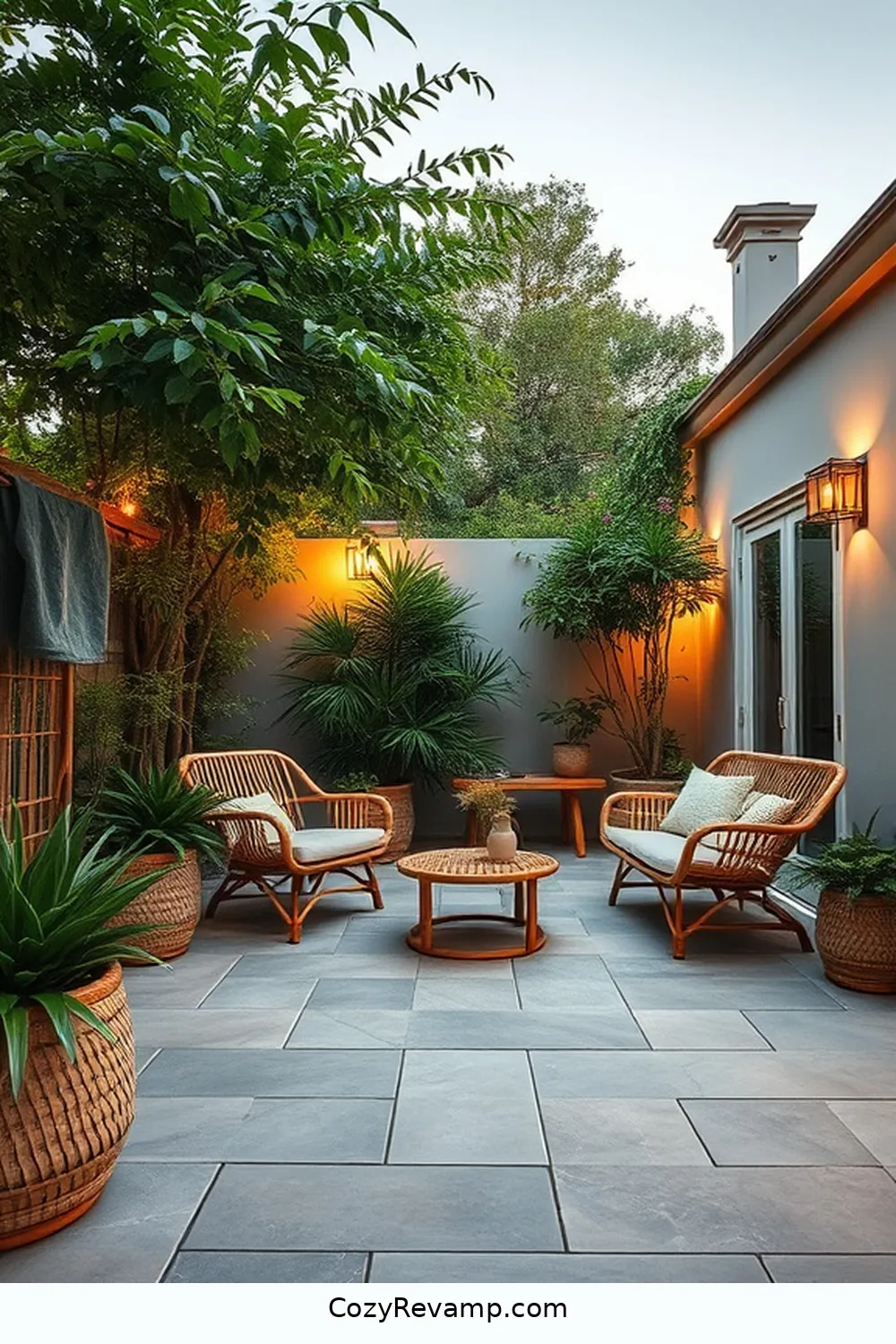 21 Essential Elements of Scandinavian Outdoor Patios With Bamboo Material 18 Use of Natural Stone for 21 Essential Elements of Scandinavian Outdoor Patios With Bamboo Material