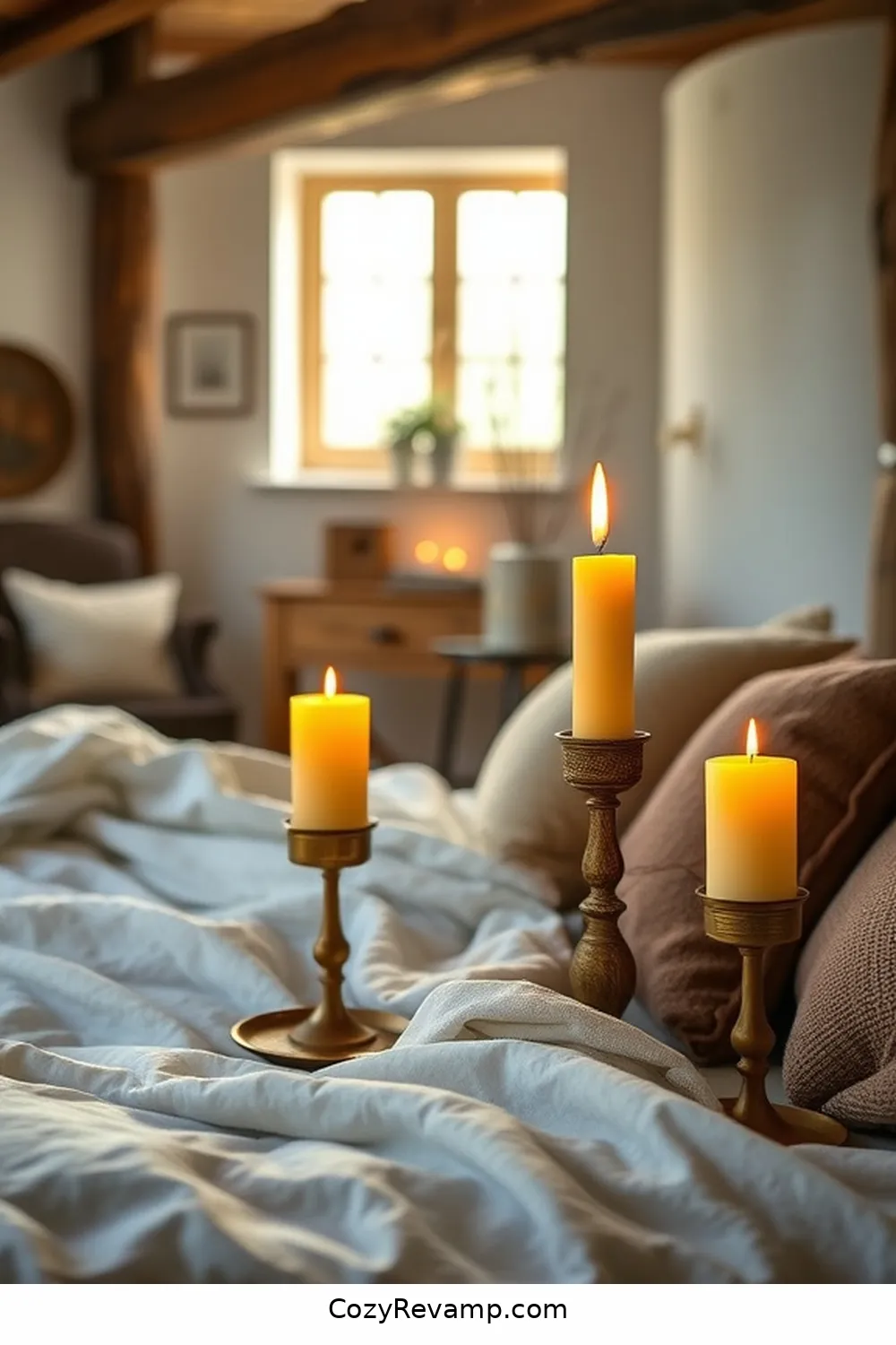 21 Essential Materials for Rustic Bedroom Solar-Powered Lights 16 15. Candles for 21 Essential Materials for Rustic Bedroom Solar-Powered Lights