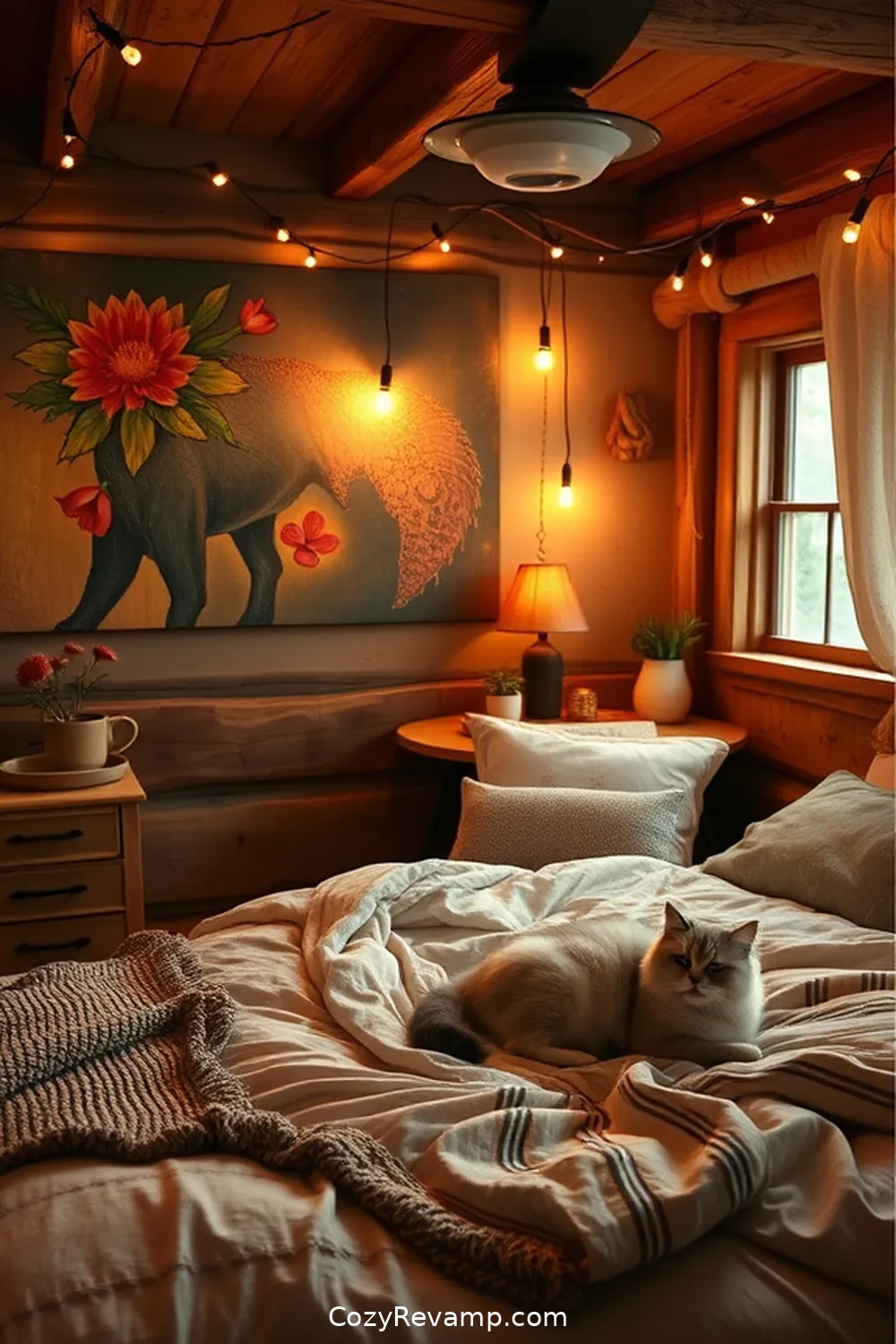 21 Essential Materials for Rustic Bedroom Solar-Powered Lights 22 21. Wall Art for 21 Essential Materials for Rustic Bedroom Solar-Powered Lights