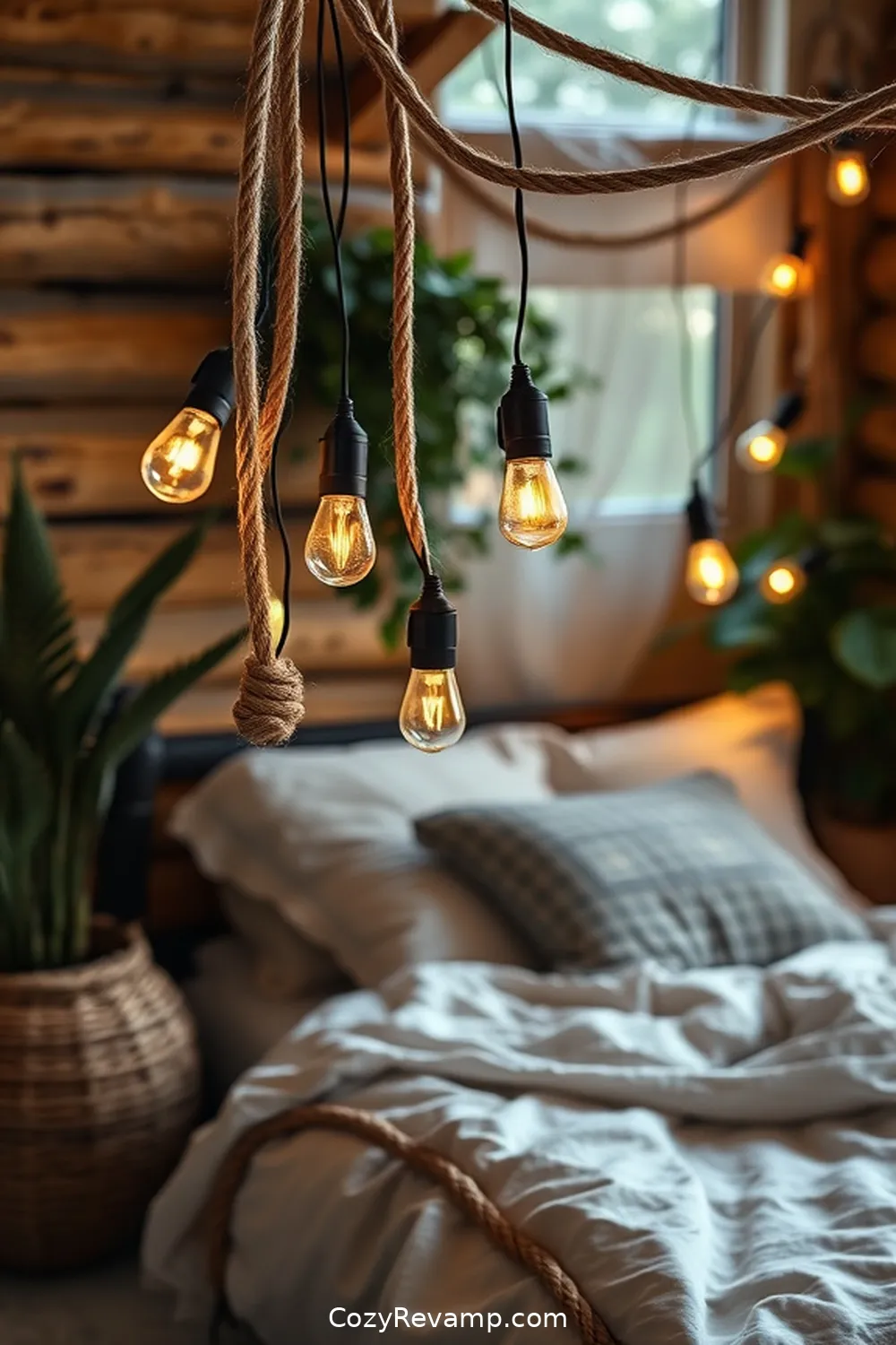 21 Essential Materials for Rustic Bedroom Solar-Powered Lights 6 5. Jute Rope for 21 Essential Materials for Rustic Bedroom Solar-Powered Lights
