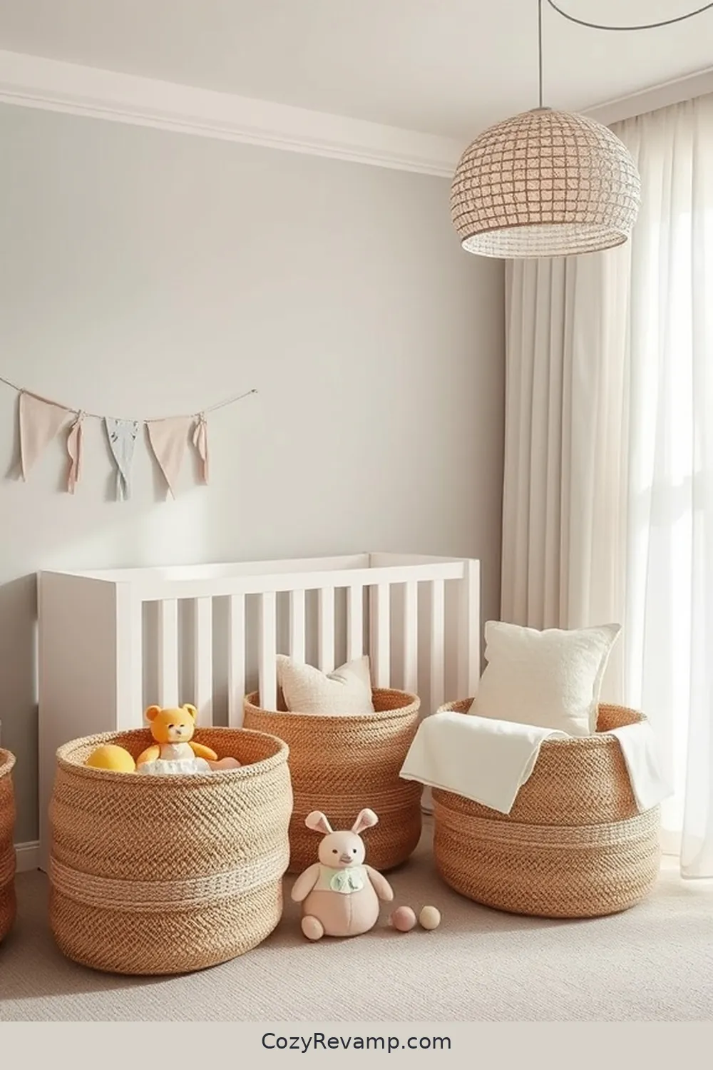 21 Essential Materials for a Modern Farmhouse Nursery With Solar Powered Lights 11 Jute Baskets for 21 Essential Materials for a Modern Farmhouse Nursery With Solar Powered Lights