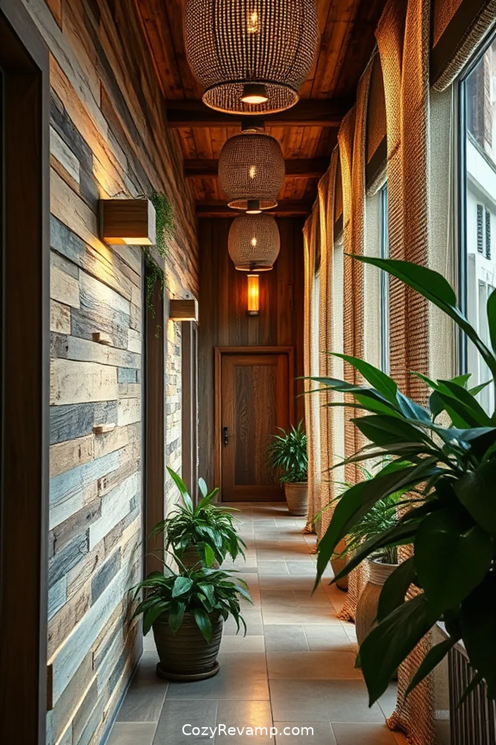 21 Essential Tips for Rustic Hallway Design With Reclaimed Materials 5 Add Textured Wall Treatments for 21 Essential Tips for Rustic Hallway Design With Reclaimed Materials