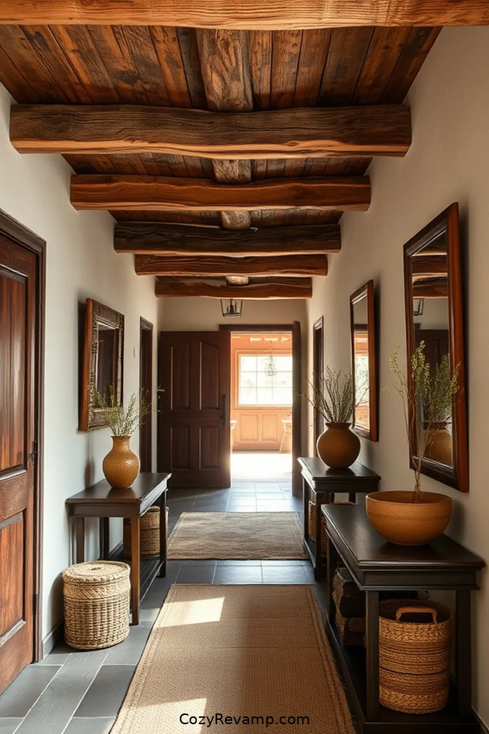 21 Essential Tips for Rustic Hallway Design With Reclaimed Materials 16 Choose Earthy Color Palettes for 21 Essential Tips for Rustic Hallway Design With Reclaimed Materials