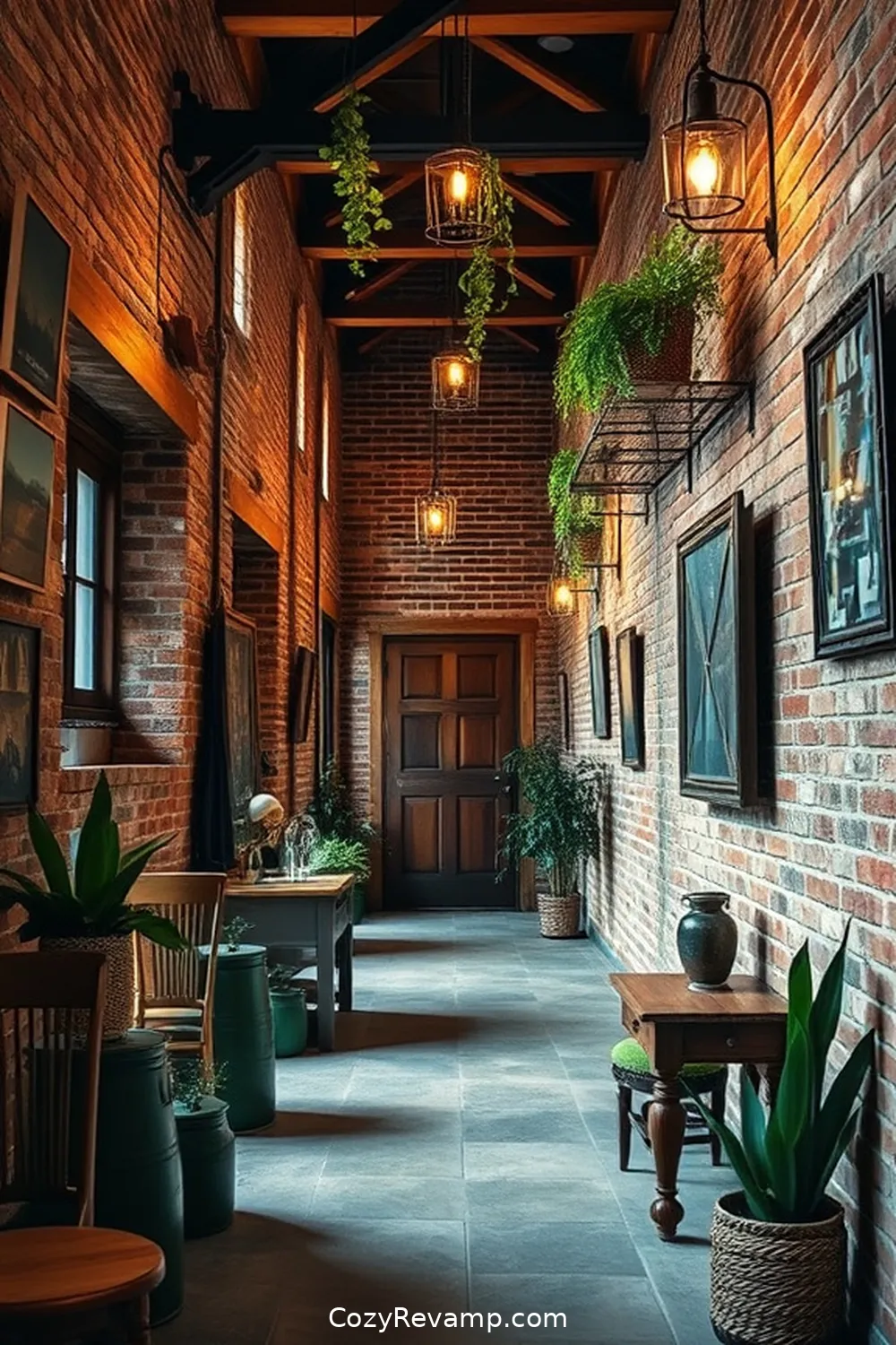 21 Essential Tips for Rustic Hallway Design With Reclaimed Materials 4 Incorporate Reclaimed Brick for 21 Essential Tips for Rustic Hallway Design With Reclaimed Materials