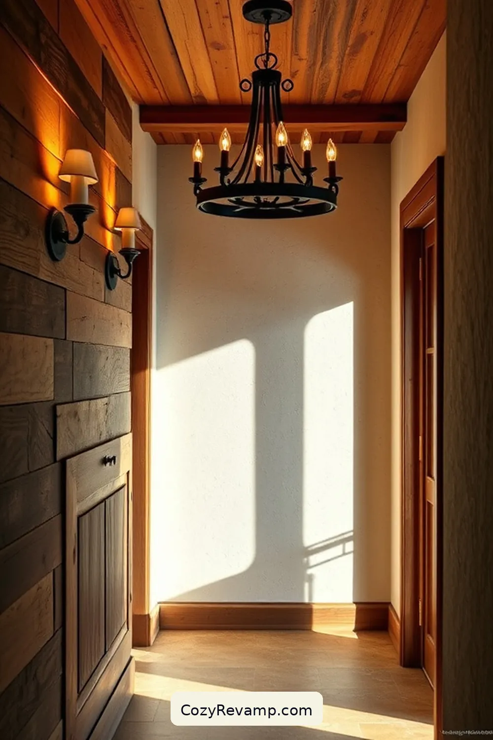 21 Essential Tips for Rustic Hallway Design With Reclaimed Materials 3 Use Vintage Lighting Fixtures for 21 Essential Tips for Rustic Hallway Design With Reclaimed Materials
