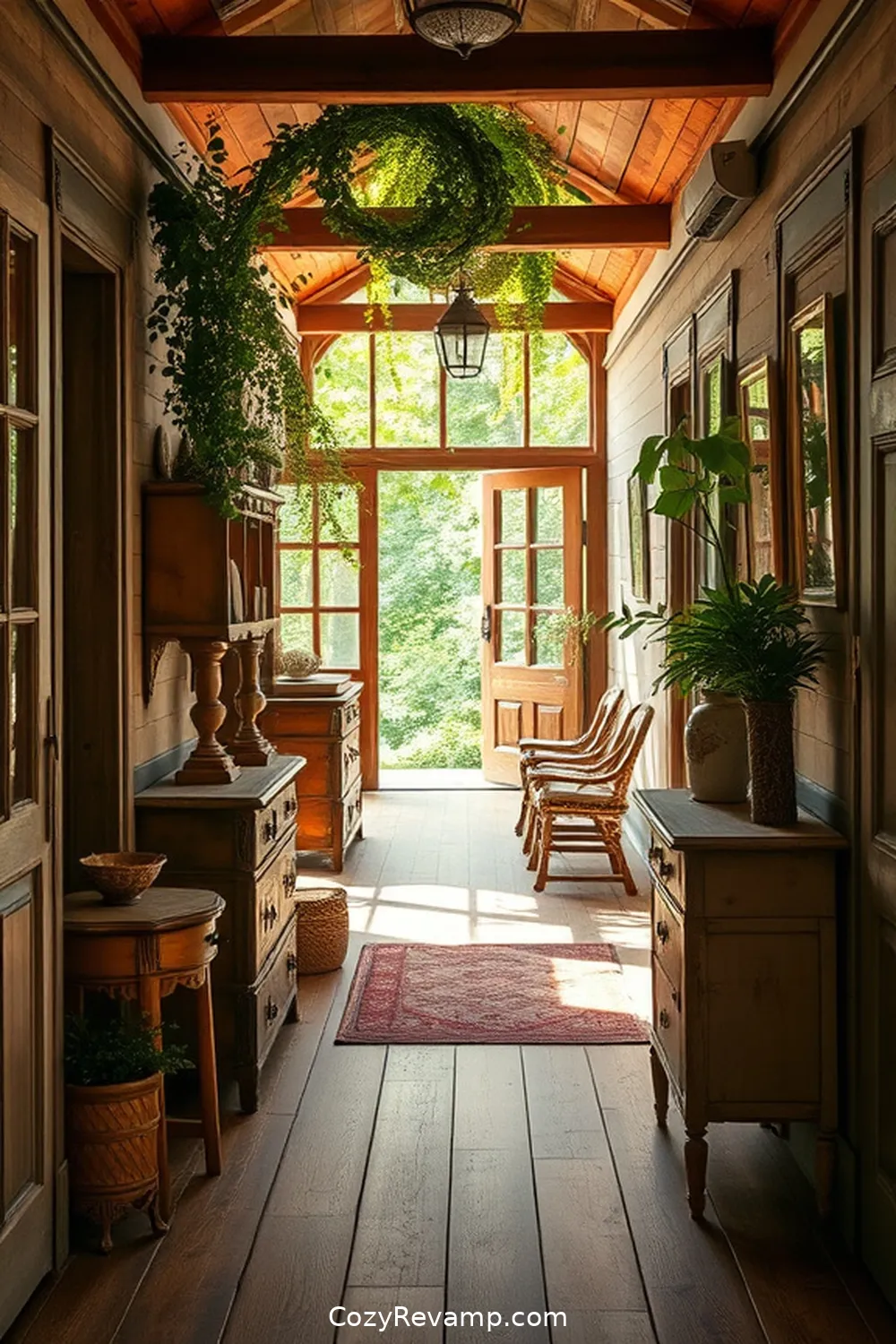 21 Essential Tips for Rustic Hallway Design With Reclaimed Materials 9 Utilize Repurposed Furniture for 21 Essential Tips for Rustic Hallway Design With Reclaimed Materials