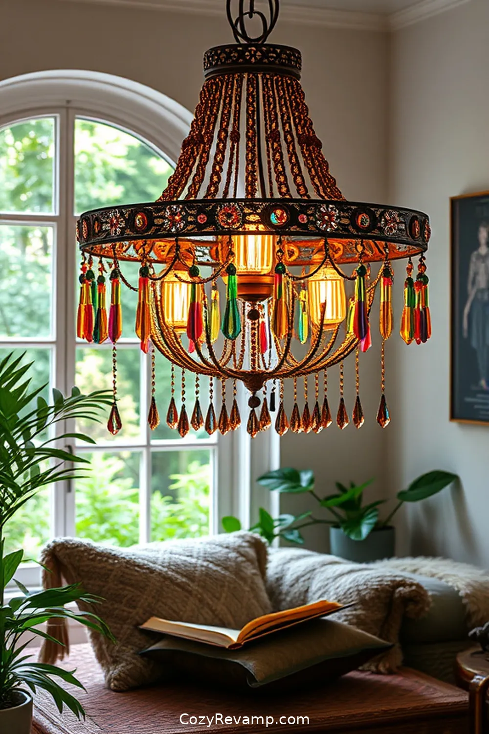 Bohemian Chandeliers for 21 Essentials for a Bohemian Library With Solar-Powered Lights