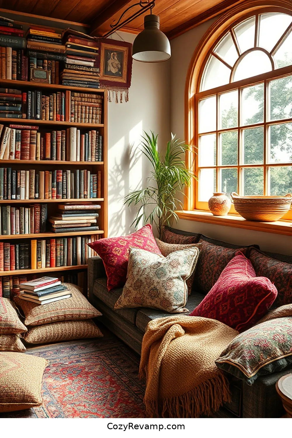 Layered Textiles for 21 Essentials for a Bohemian Library With Solar-Powered Lights