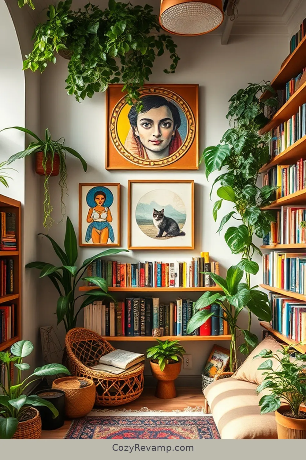 Statement Wall Art for 21 Essentials for a Bohemian Library With Solar-Powered Lights