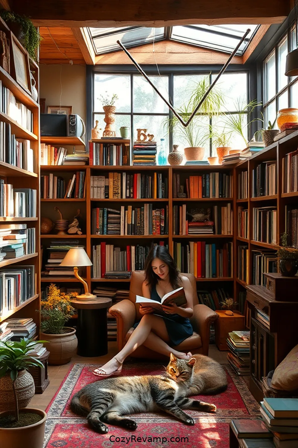 Vintage Bookshelves for 21 Essentials for a Bohemian Library With Solar-Powered Lights