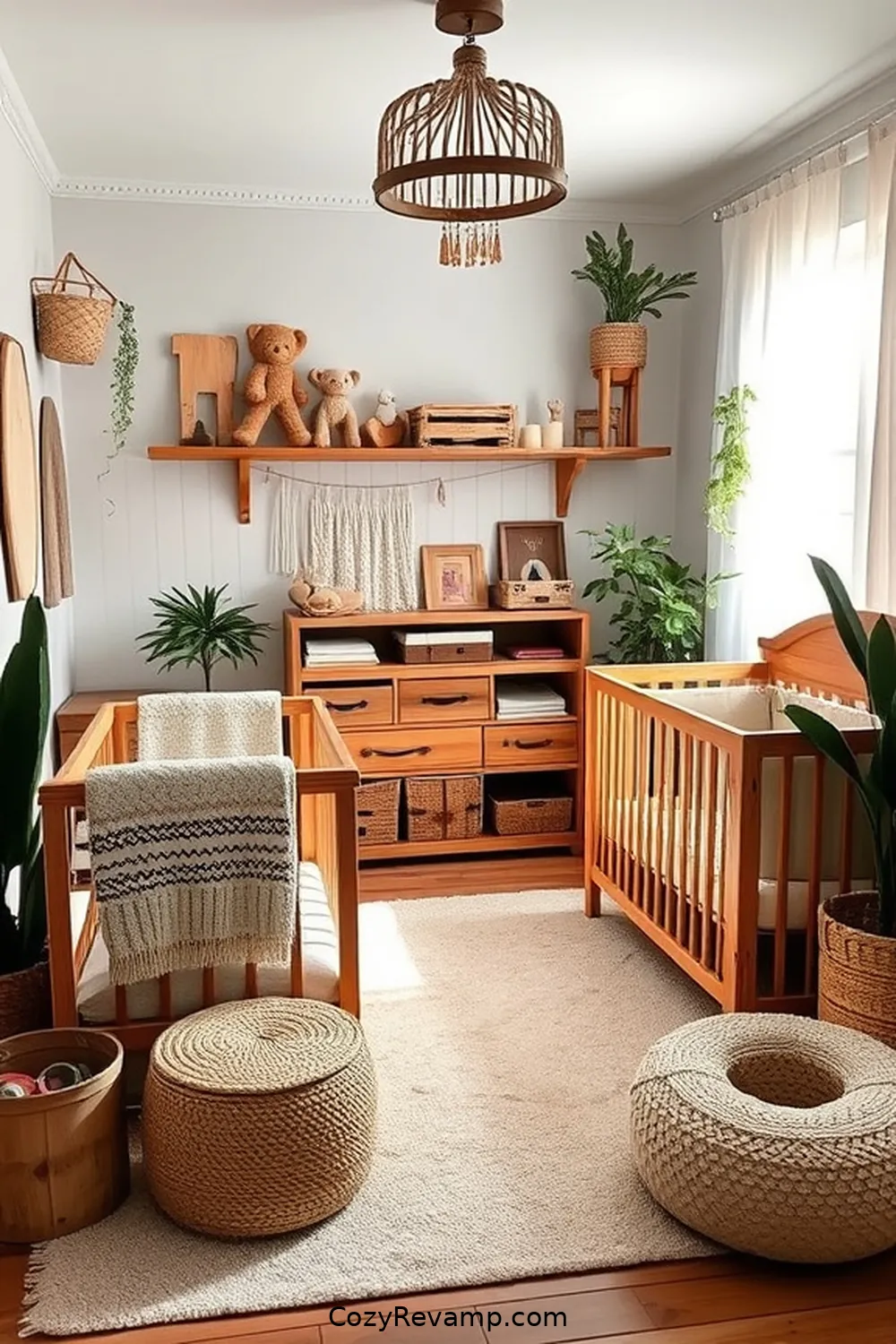 21 Essentials for a Bohemian Nursery With Natural Fibers and Materials 12 Reclaimed Wood Decor for 21 Essentials for a Bohemian Nursery With Natural Fibers and Materials