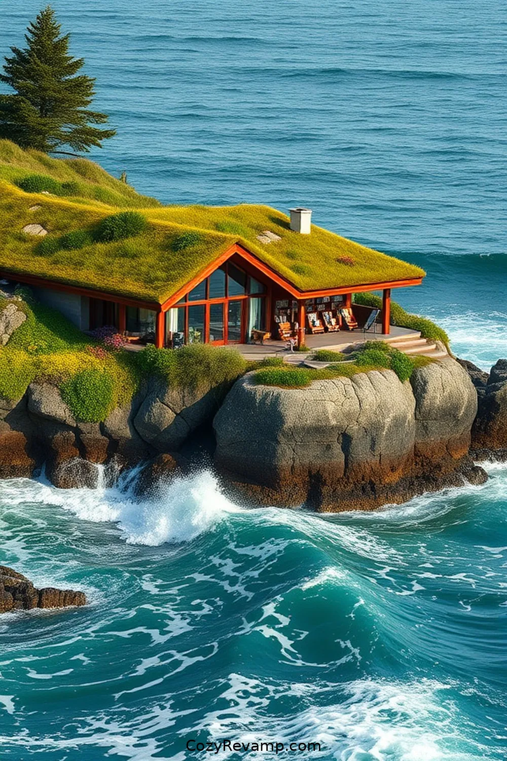 The Green Roof Coastal Library for 21 Inspiring Coastal Libraries With Reclaimed Materials