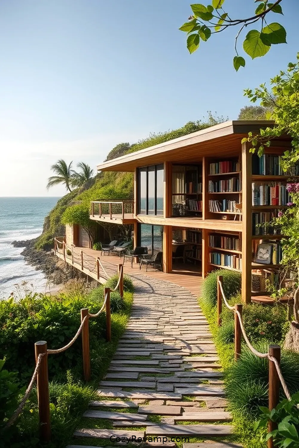 The Sustainable Waterfront Library for 21 Inspiring Coastal Libraries With Reclaimed Materials
