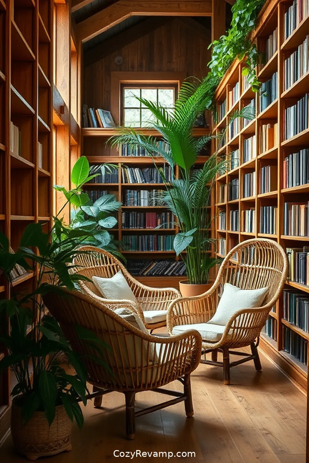 Bamboo Reading Chairs for 21 Inspiring Ideas for a Rustic Library Using Bamboo Material