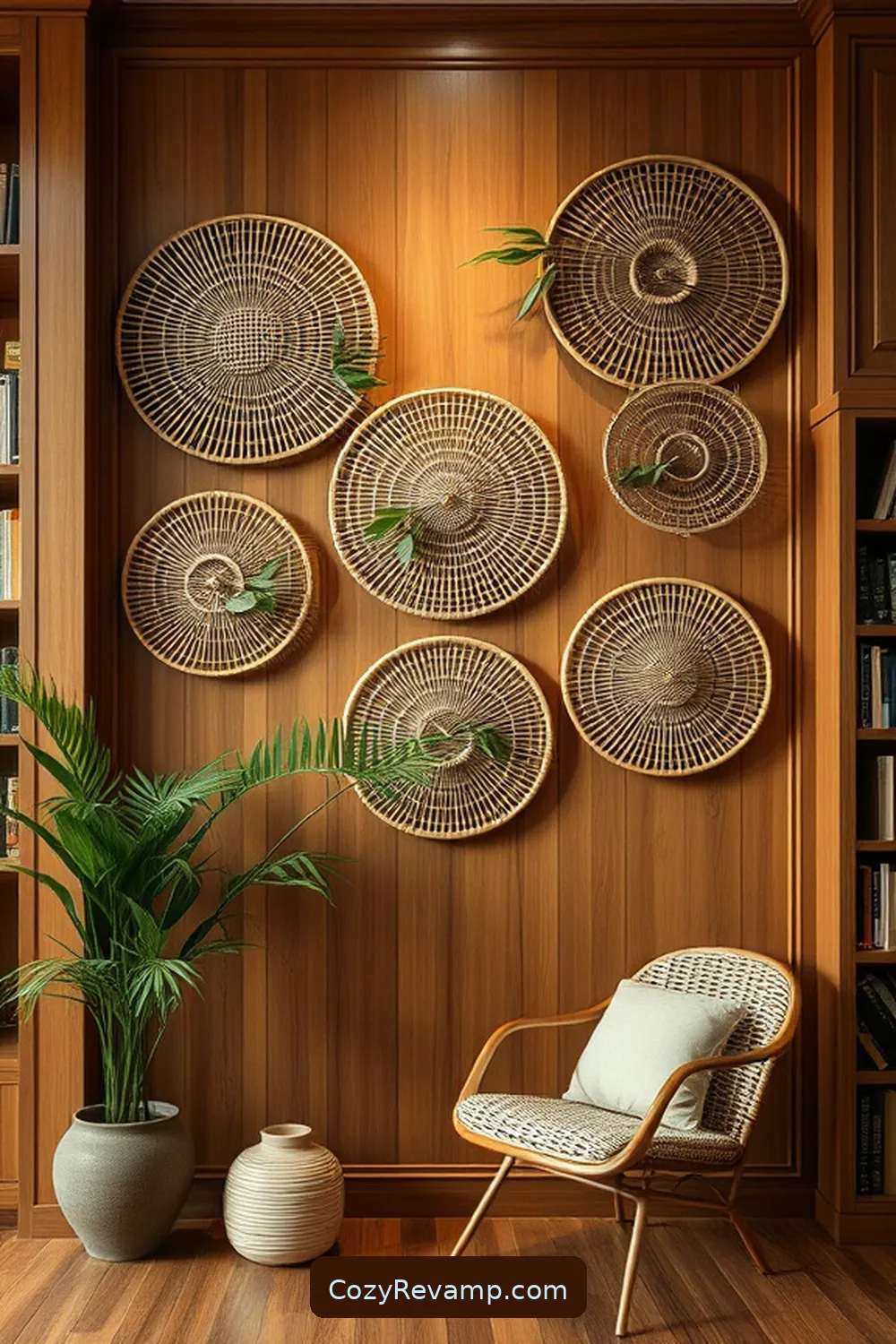 Bamboo Wall Art Ideas for 21 Inspiring Ideas for a Rustic Library Using Bamboo Material