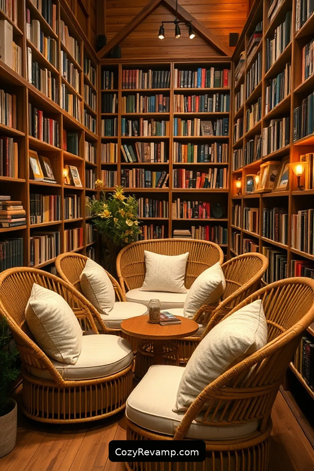 Creative Bamboo Seating Arrangements for 21 Inspiring Ideas for a Rustic Library Using Bamboo Material