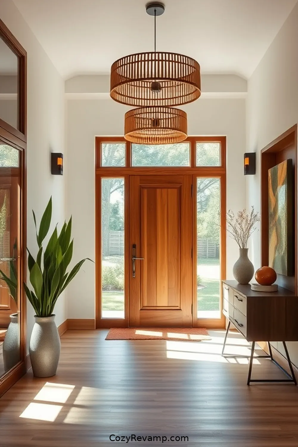 21 Inspiring Mid-Century Modern Entryways Utilizing Bamboo Material 4 Bamboo Lighting Fixtures for an Elegant Touch for 21 Inspiring Mid-Century Modern Entryways Utilizing Bamboo Material