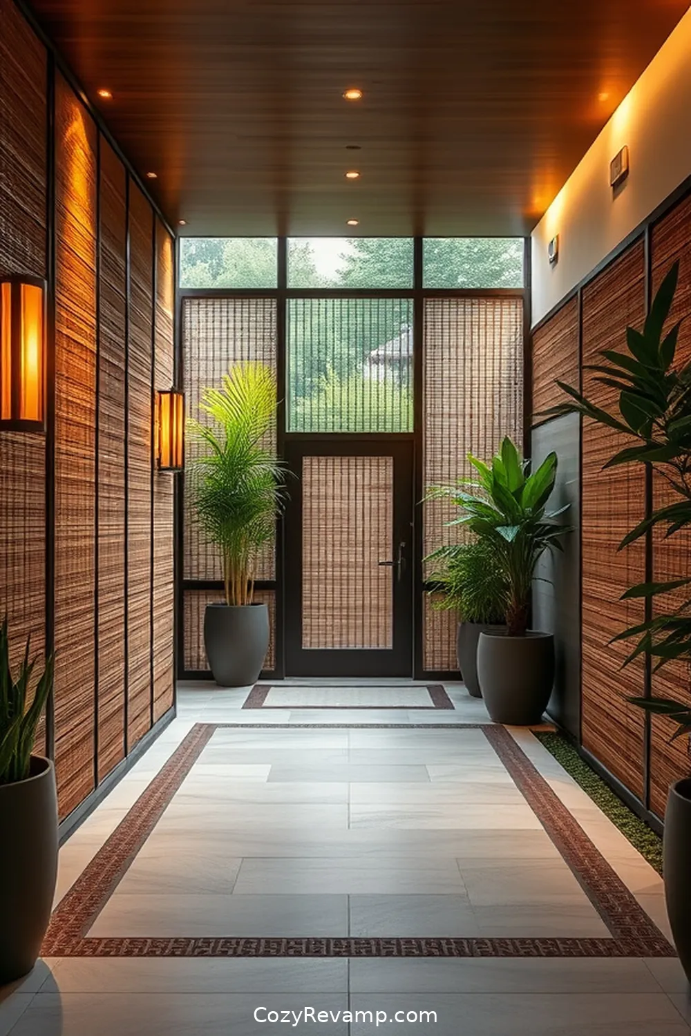 21 Inspiring Mid-Century Modern Entryways Utilizing Bamboo Material 14 Bamboo Screens for Privacy and Aesthetic Appeal for 21 Inspiring Mid-Century Modern Entryways Utilizing Bamboo Material