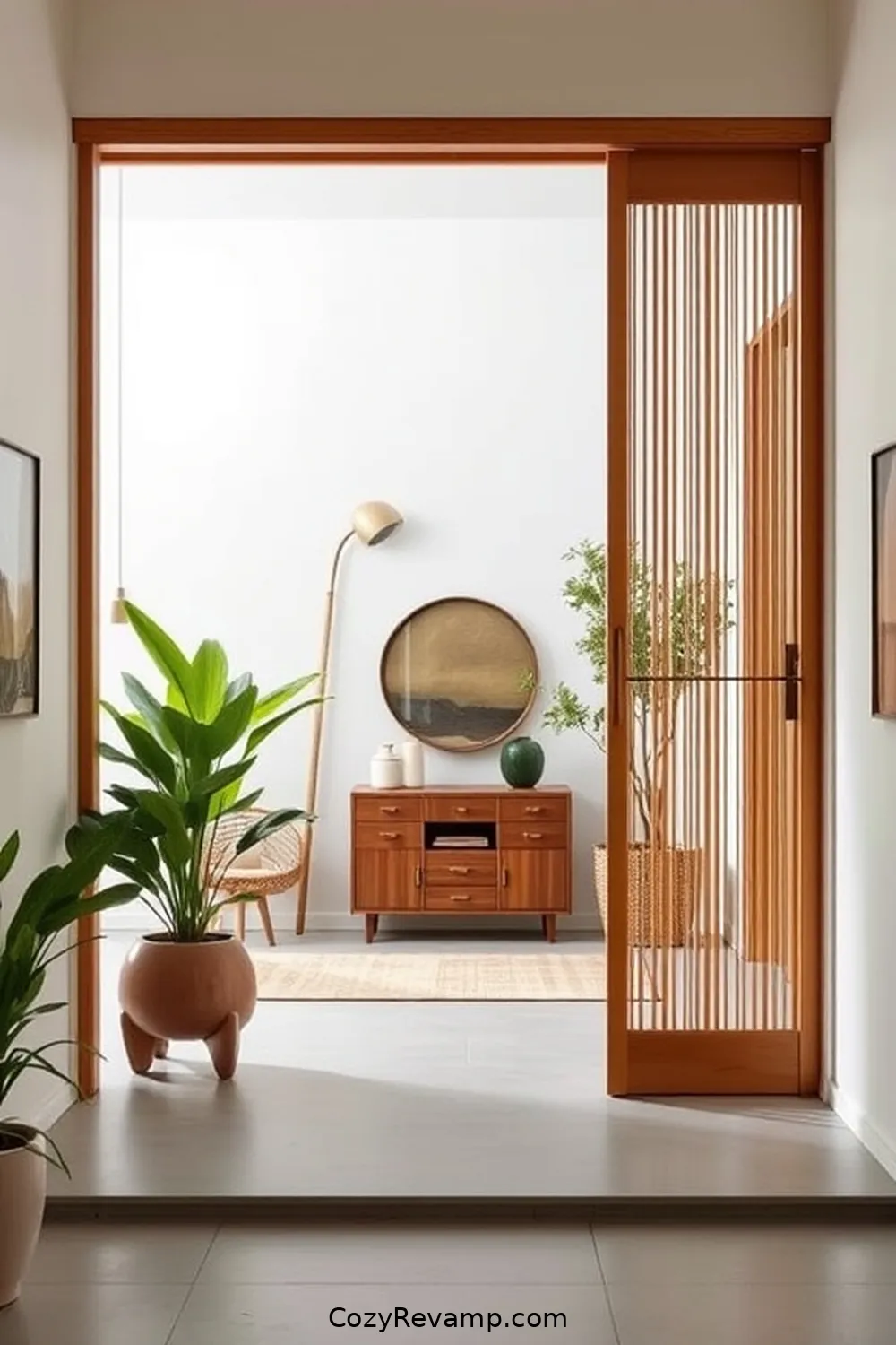 21 Inspiring Mid-Century Modern Entryways Utilizing Bamboo Material 18 Bamboo Sliding Doors for Space Efficiency for 21 Inspiring Mid-Century Modern Entryways Utilizing Bamboo Material