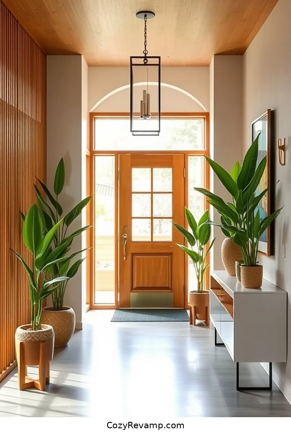21 Inspiring Mid-Century Modern Entryways Utilizing Bamboo Material 22 Eco-Friendly Bamboo Elements in Entryway Design for 21 Inspiring Mid-Century Modern Entryways Utilizing Bamboo Material