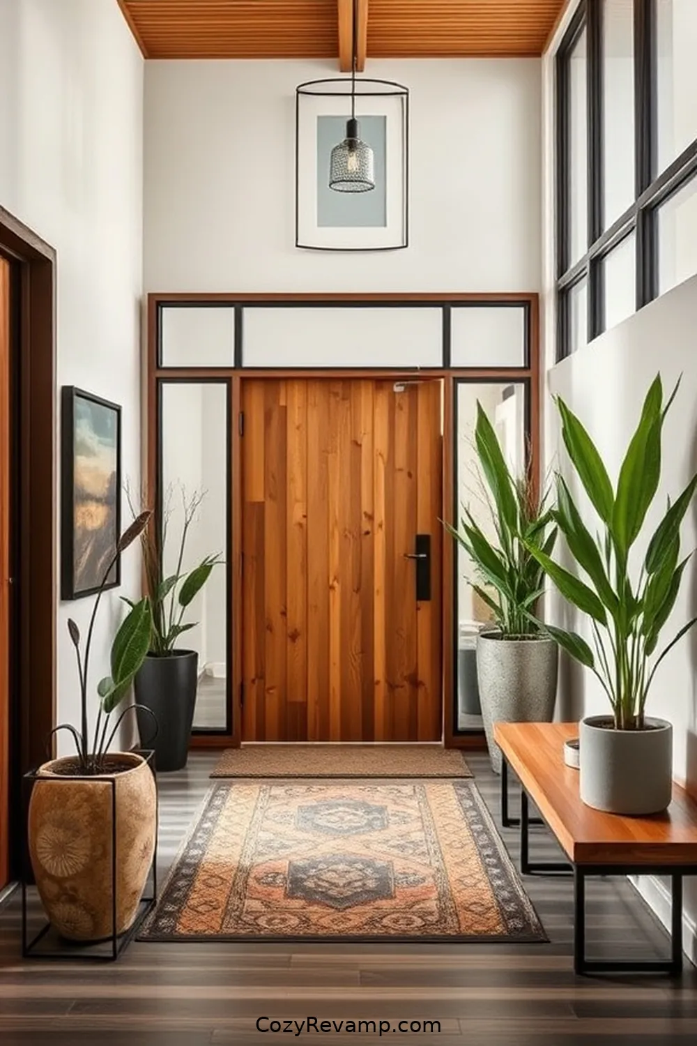 21 Inspiring Mid-Century Modern Entryways Utilizing Bamboo Material 19 Mixed Materials: Bamboo and Metal Combinations for 21 Inspiring Mid-Century Modern Entryways Utilizing Bamboo Material