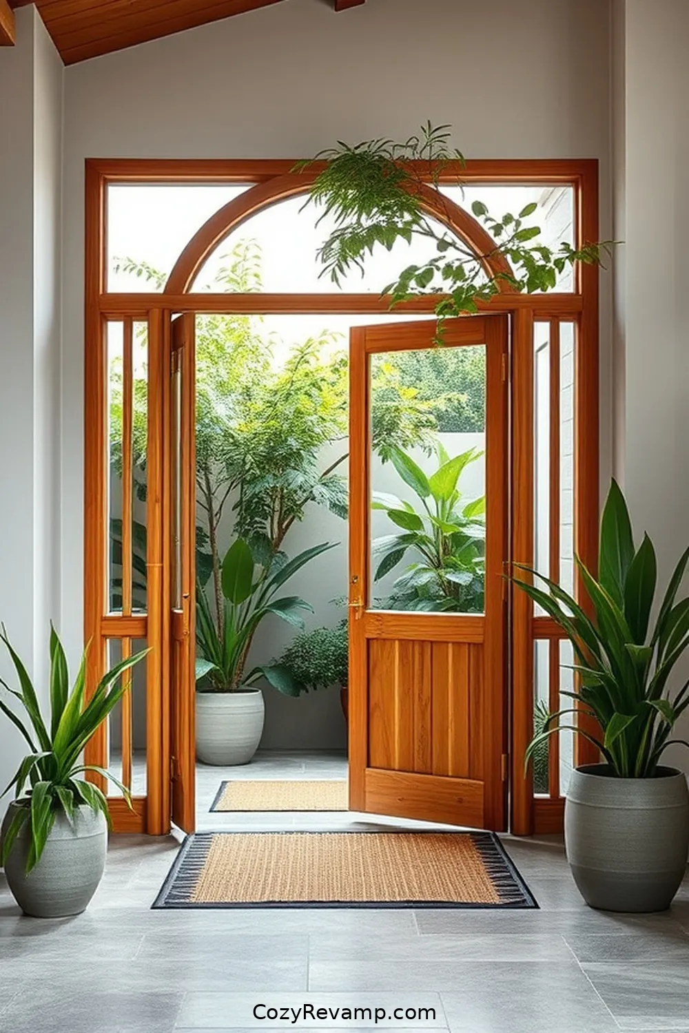 21 Inspiring Mid-Century Modern Entryways Utilizing Bamboo Material 5 Natural Bamboo Door Frames for a Warm Welcome for 21 Inspiring Mid-Century Modern Entryways Utilizing Bamboo Material