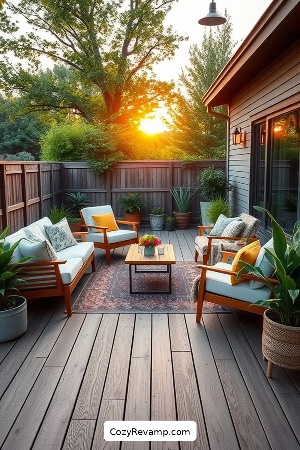 21 Inspiring Mid-Century Modern Outdoor Patio Ideas With Reclaimed Materials 6 Reclaimed Barn Wood Decking for 21 Inspiring Mid-Century Modern Outdoor Patio Ideas With Reclaimed Materials