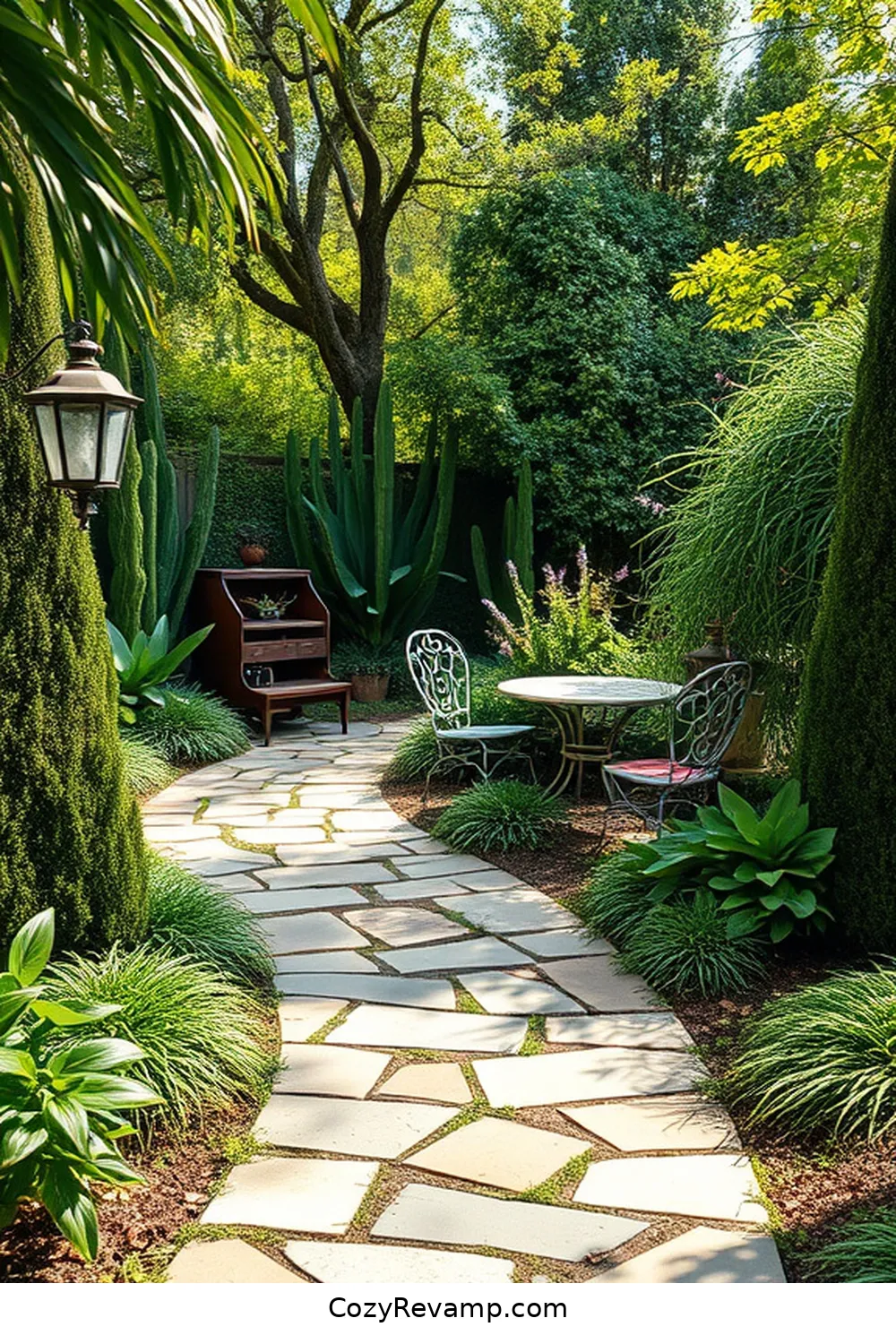 21 Inspiring Mid-Century Modern Outdoor Patio Ideas With Reclaimed Materials 14 Reclaimed Stone Pathway for 21 Inspiring Mid-Century Modern Outdoor Patio Ideas With Reclaimed Materials