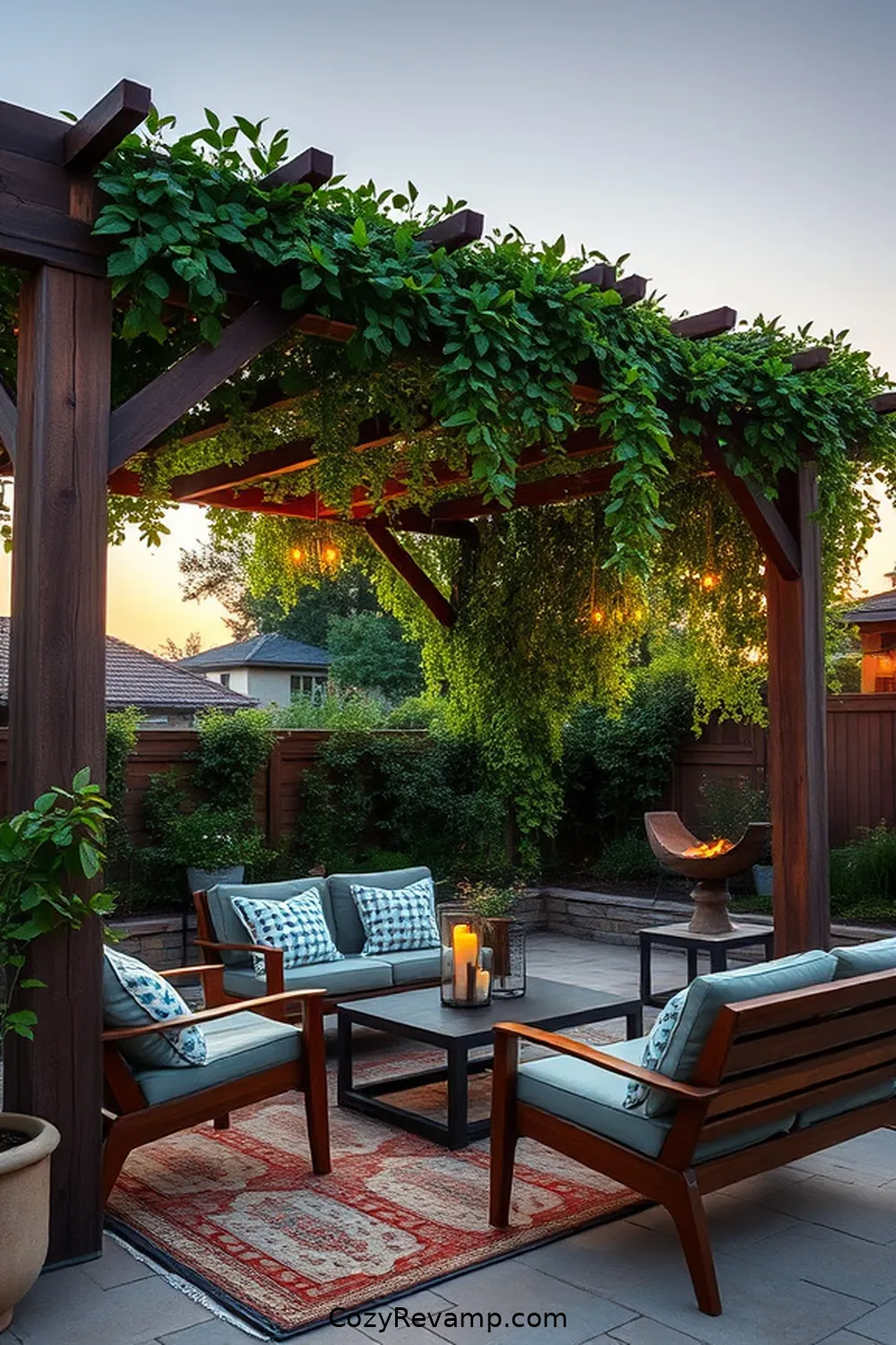 21 Inspiring Mid-Century Modern Outdoor Patio Ideas With Reclaimed Materials 11 Reclaimed Wood Pergola for 21 Inspiring Mid-Century Modern Outdoor Patio Ideas With Reclaimed Materials