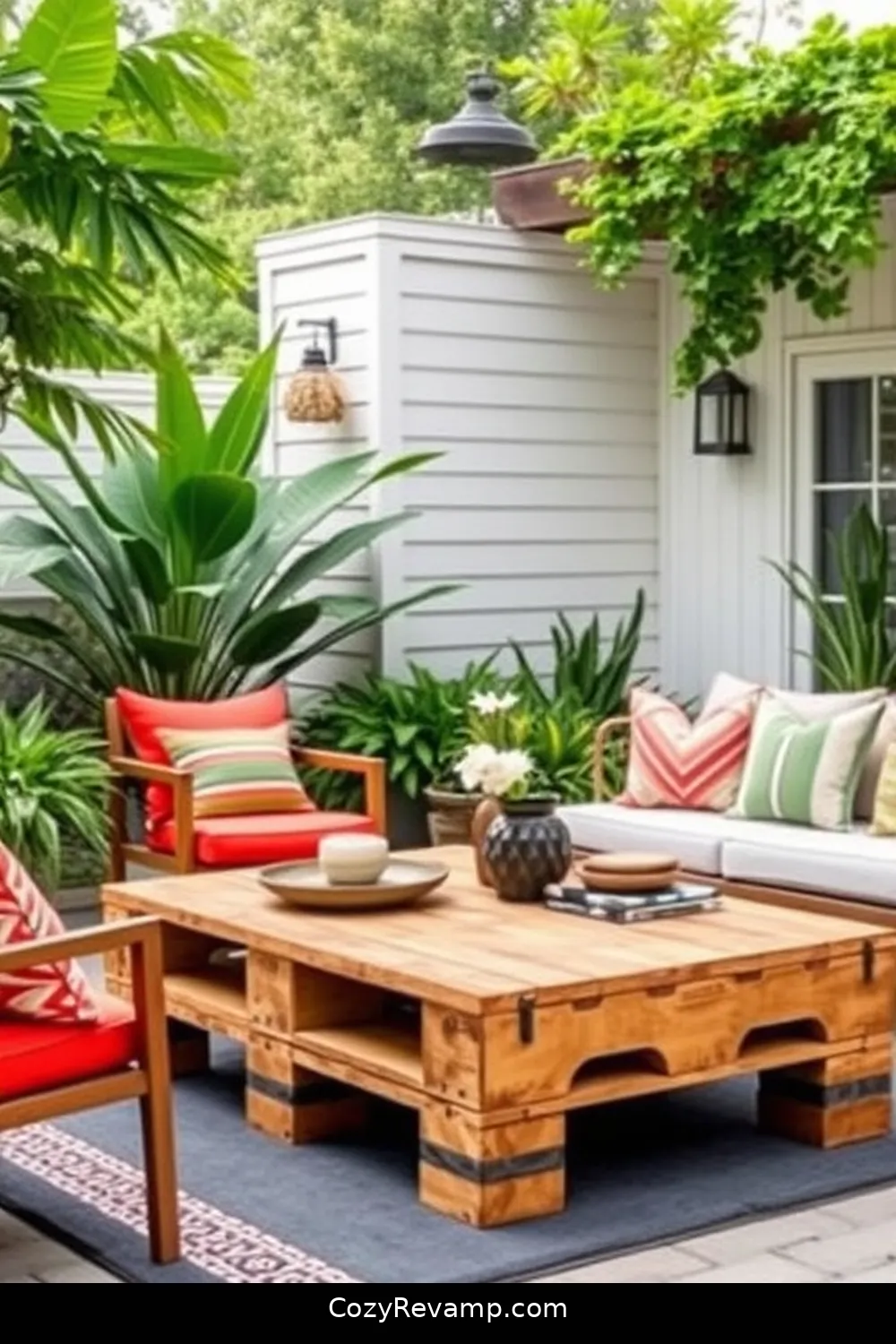 21 Inspiring Mid-Century Modern Outdoor Patio Ideas With Reclaimed Materials 3 Upcycled Pallet Coffee Table for 21 Inspiring Mid-Century Modern Outdoor Patio Ideas With Reclaimed Materials