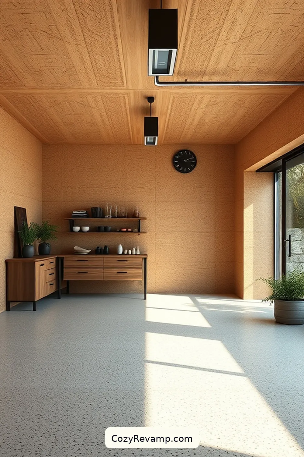 Blending Natural Materials in Garage Spaces for 21 Inspiring Scandinavian Garage Designs With Cork Material