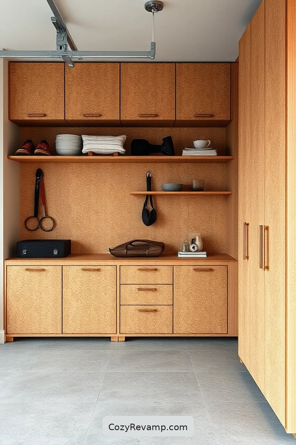 Cork-Infused Storage Solutions for 21 Inspiring Scandinavian Garage Designs With Cork Material