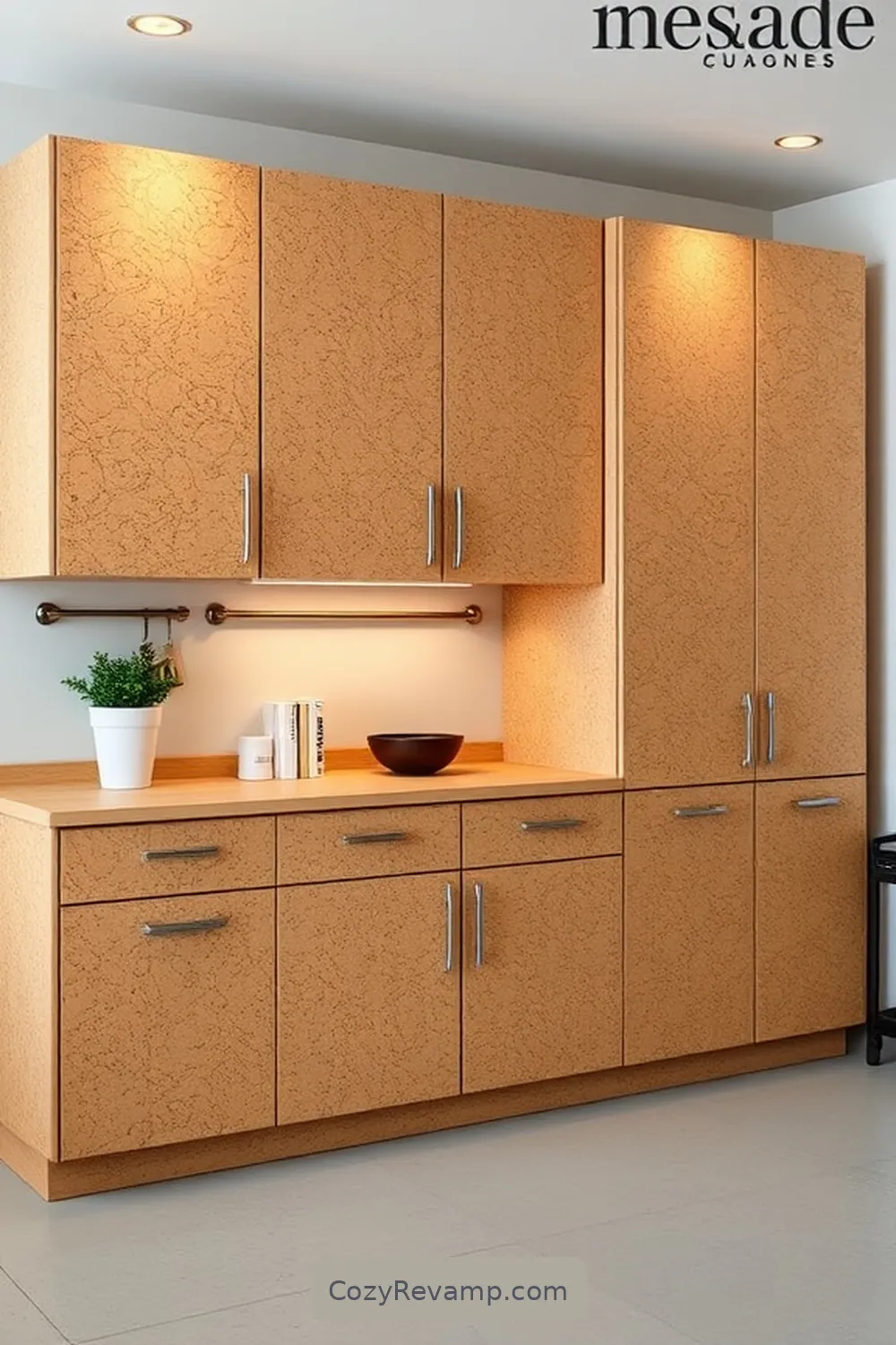 Elegant Cork Finishes on Cabinets for 21 Inspiring Scandinavian Garage Designs With Cork Material