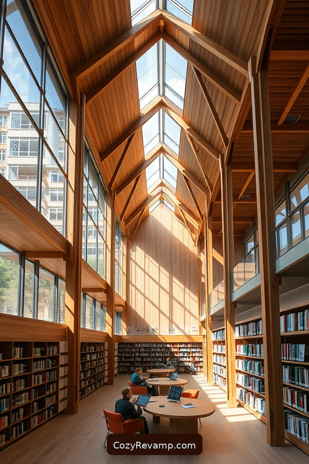 The Aarhus Public Library, Denmark for 21 Inspiring Scandinavian Libraries Featuring Recycled Wood Material