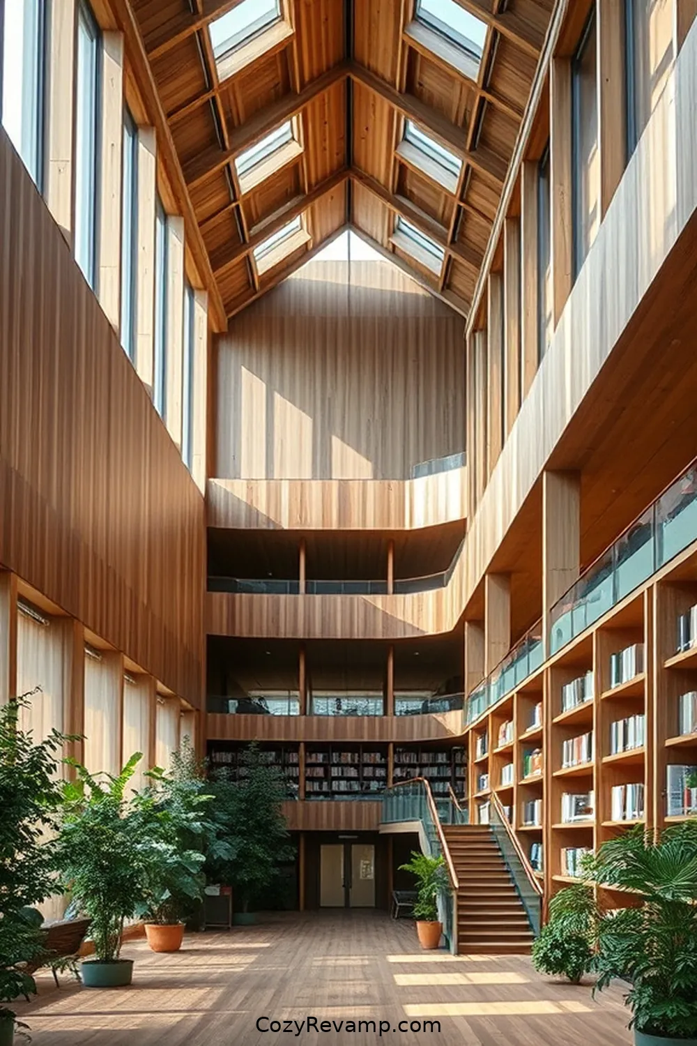 The Library at the University of Copenhagen, Denmark for 21 Inspiring Scandinavian Libraries Featuring Recycled Wood Material