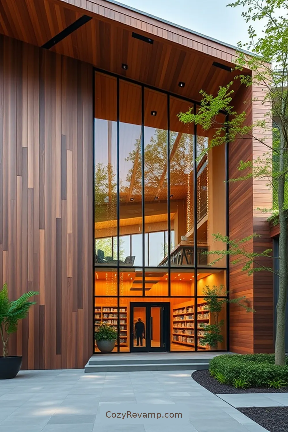 The Råå Library, Sweden for 21 Inspiring Scandinavian Libraries Featuring Recycled Wood Material