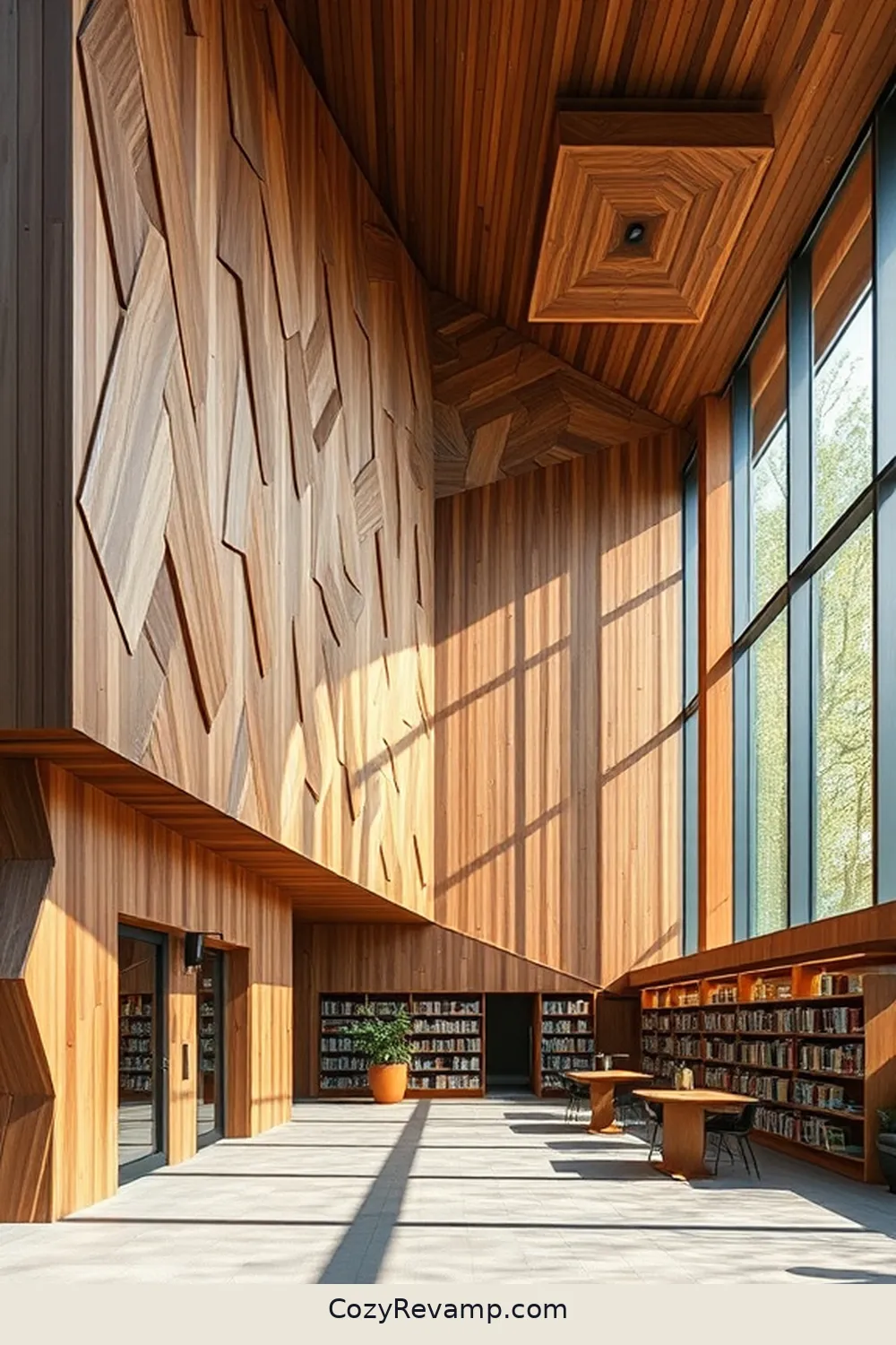 The Turku Main Library, Finland for 21 Inspiring Scandinavian Libraries Featuring Recycled Wood Material