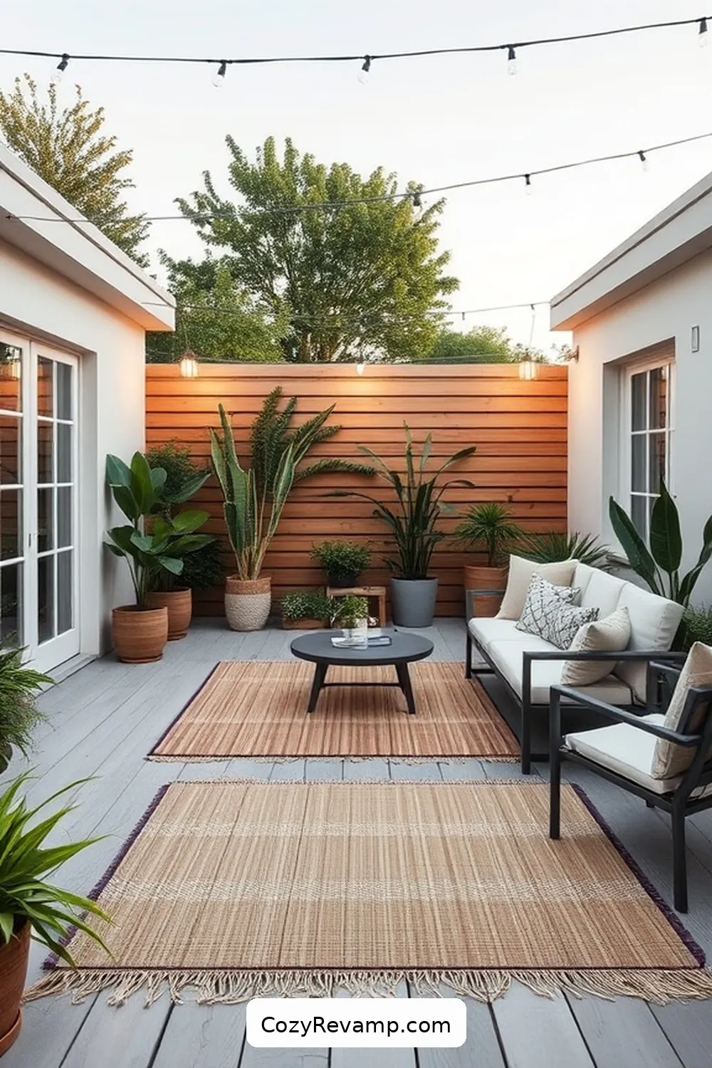 21 Inspiring Scandinavian Outdoor Patio Ideas Using Recycled Wood Materials 19 Natural Wood Outdoor Rugs for 21 Inspiring Scandinavian Outdoor Patio Ideas Using Recycled Wood Materials