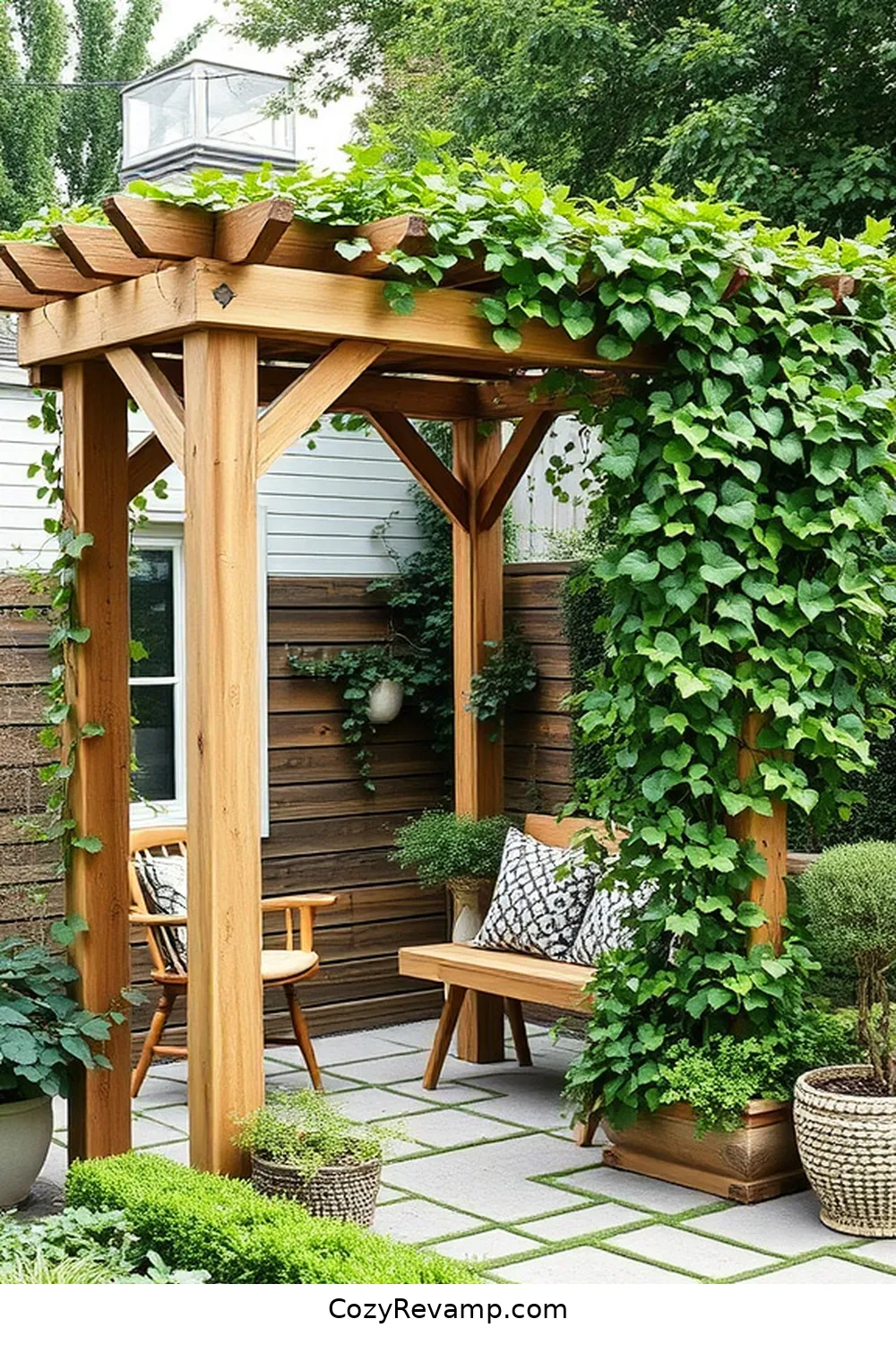 21 Inspiring Scandinavian Outdoor Patio Ideas Using Recycled Wood Materials 14 Rustic Wood Garden Arbors for 21 Inspiring Scandinavian Outdoor Patio Ideas Using Recycled Wood Materials