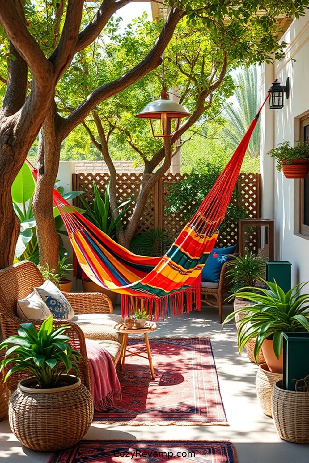 21 Must-Have Elements for a Bohemian Outdoor Patio With Natural Fibers 7 Hammocks for 21 Must-Have Elements for a Bohemian Outdoor Patio With Natural Fibers