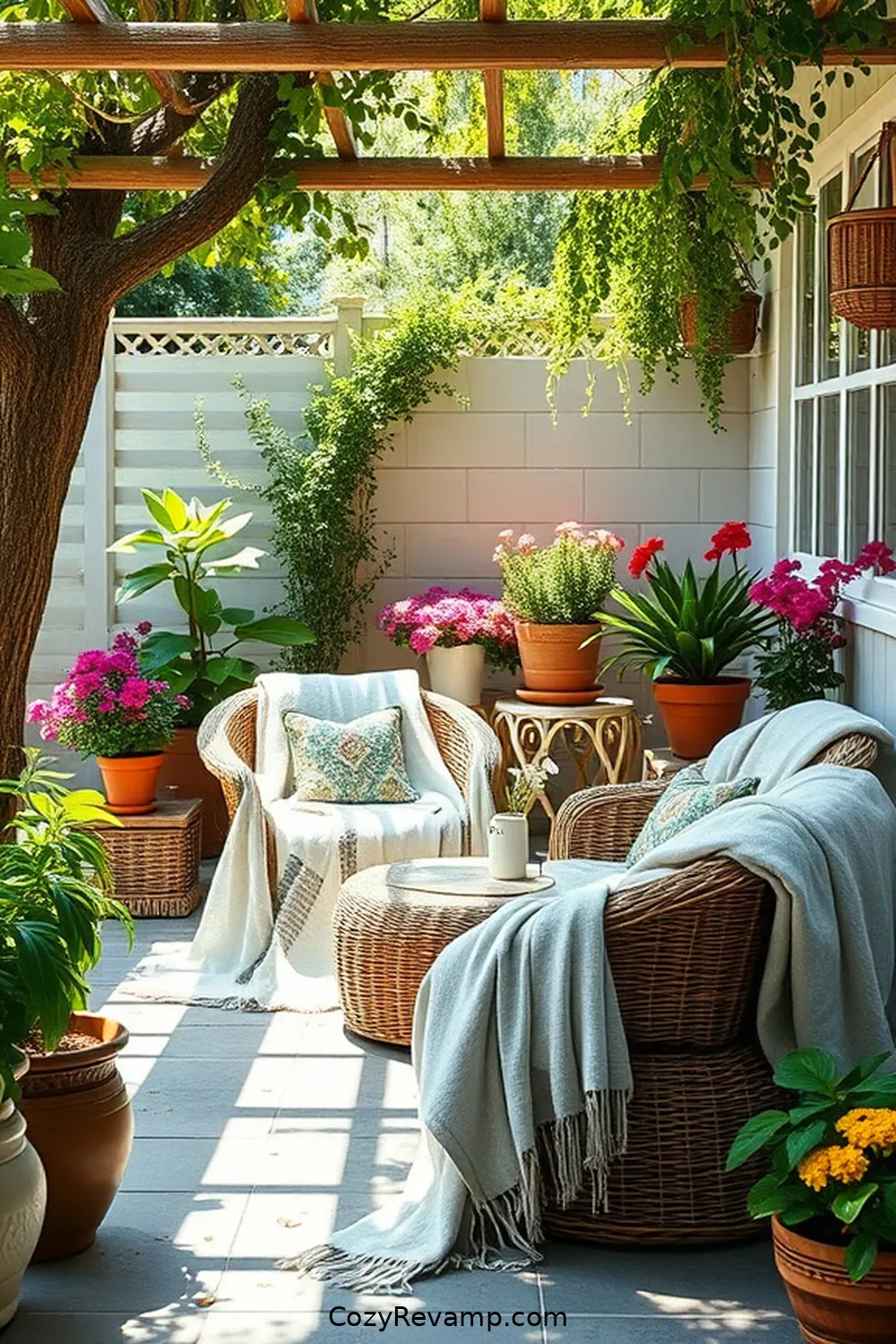 21 Must-Have Elements for a Bohemian Outdoor Patio With Natural Fibers 14 Organic Cotton Blankets for 21 Must-Have Elements for a Bohemian Outdoor Patio With Natural Fibers