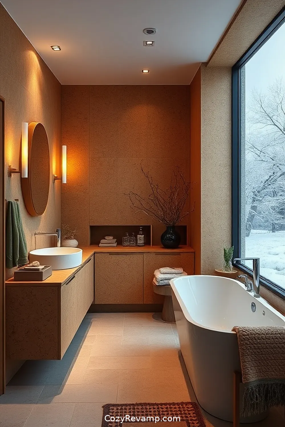 21 Reasons to Choose Cork Material for Your Minimalist Bathroom 16 15. Warmth in Cold Climates for 21 Reasons to Choose Cork Material for Your Minimalist Bathroom