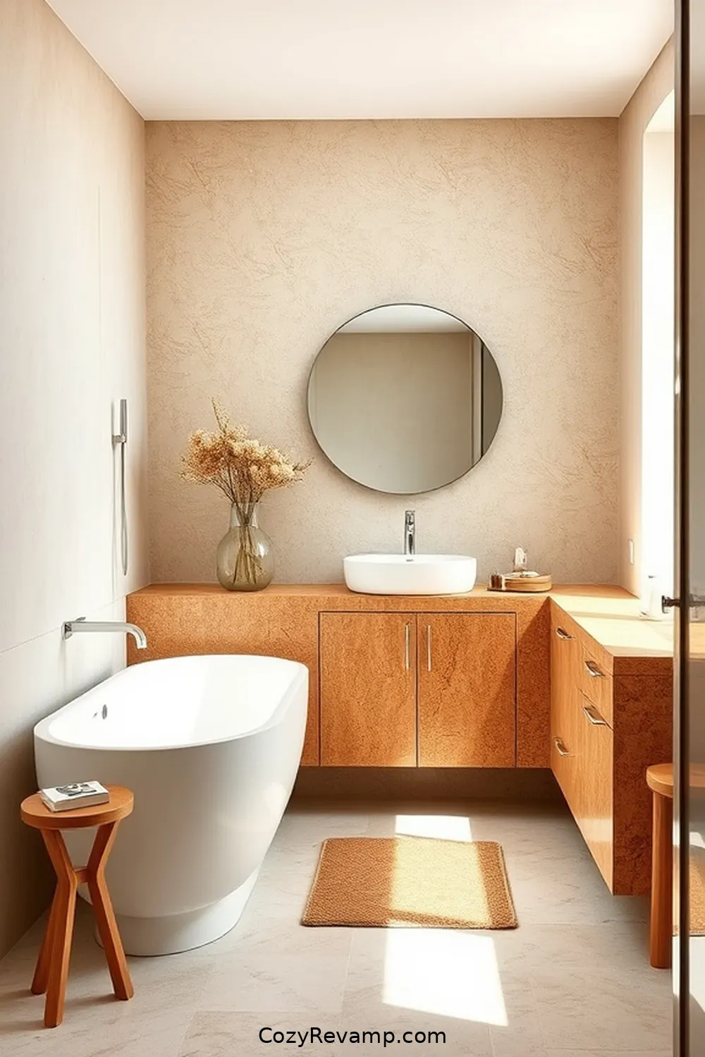 21 Reasons to Choose Cork Material for Your Minimalist Bathroom 22 21. Timeless Appeal for 21 Reasons to Choose Cork Material for Your Minimalist Bathroom