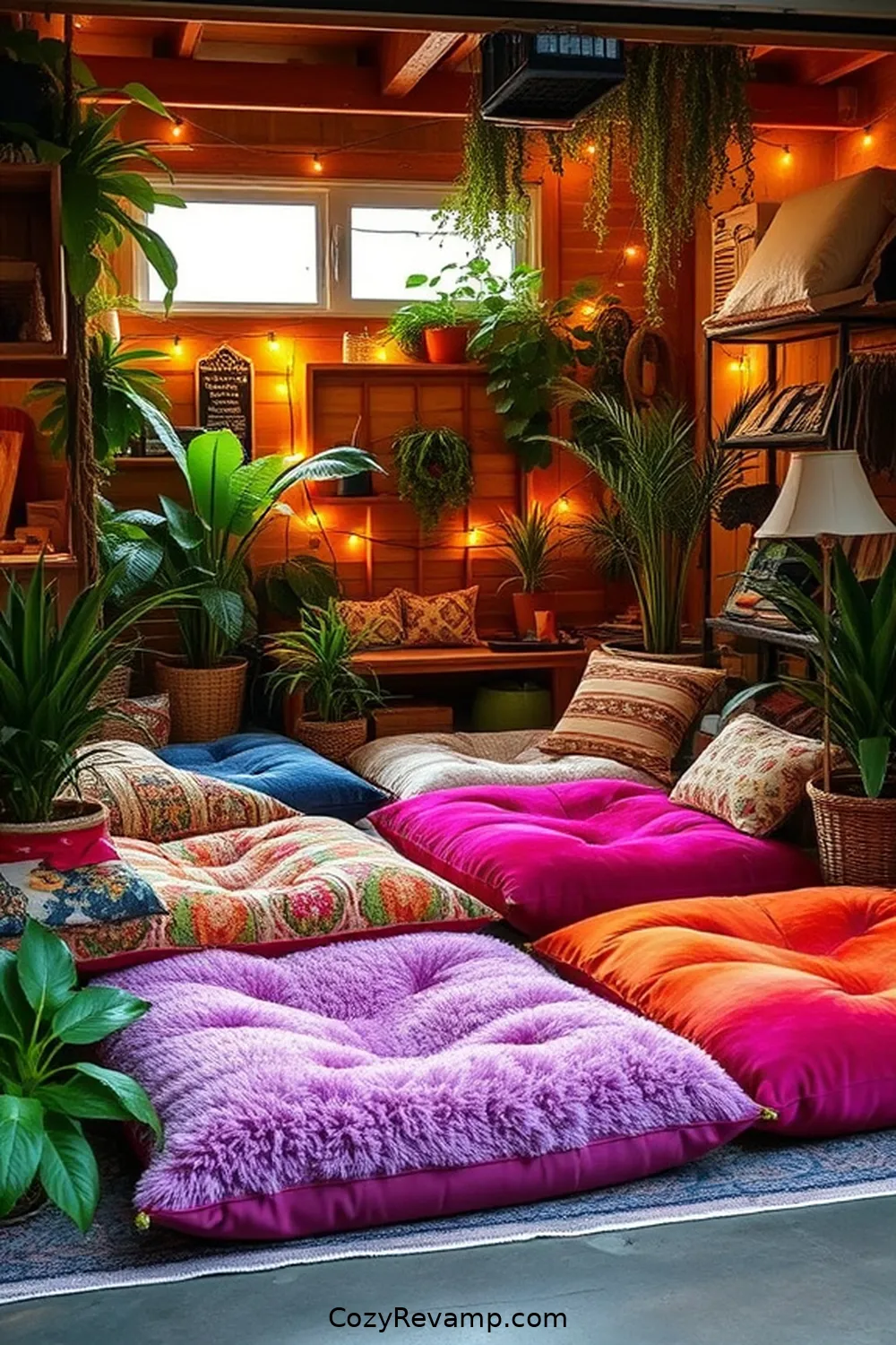 21 Ways to Create a Bohemian Garage With Upcycled Fabric Material 11 Cozy Floor Cushions With Upcycled Fabrics for 21 Ways to Create a Bohemian Garage With Upcycled Fabric Material